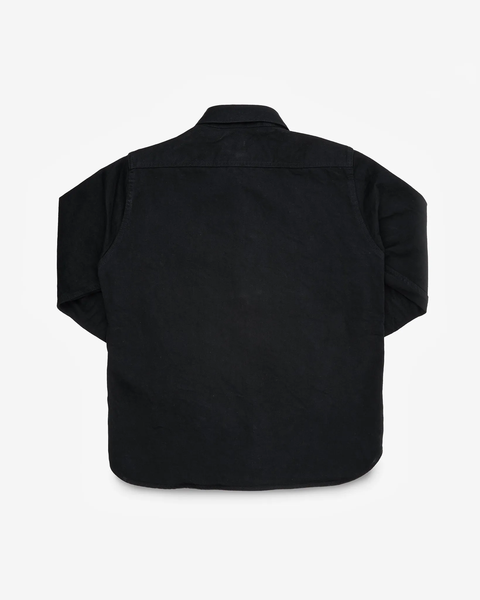 12oz Selvedge Denim Work Shirt With Snaps - Superblack sold by Iron Heart product image thumbnail 4