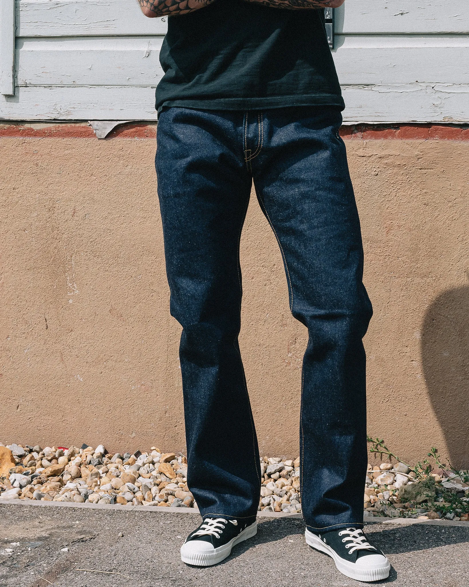 21/23oz Ultra Heavy Raw Selvedge Denim Relaxed Tapered Cut Jeans - Indigo sold by Iron Heart product image thumbnail 4