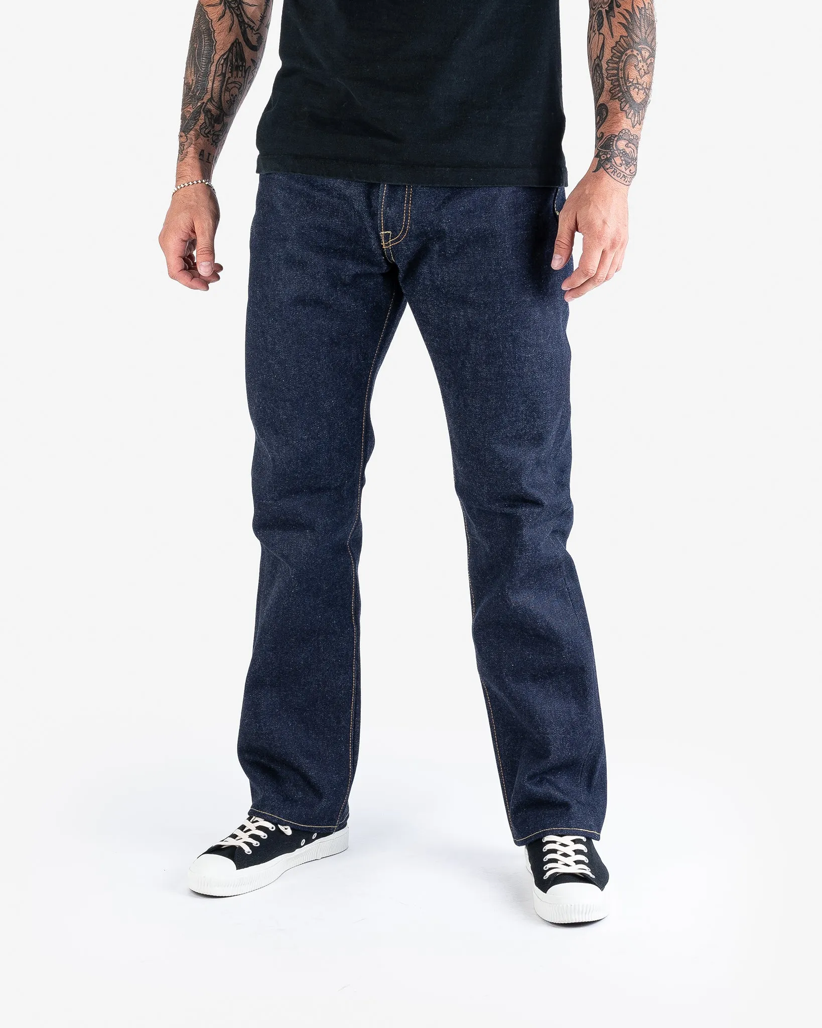 21/23oz Ultra Heavy Raw Selvedge Denim Relaxed Tapered Cut Jeans - Indigo sold by Iron Heart product image thumbnail 2