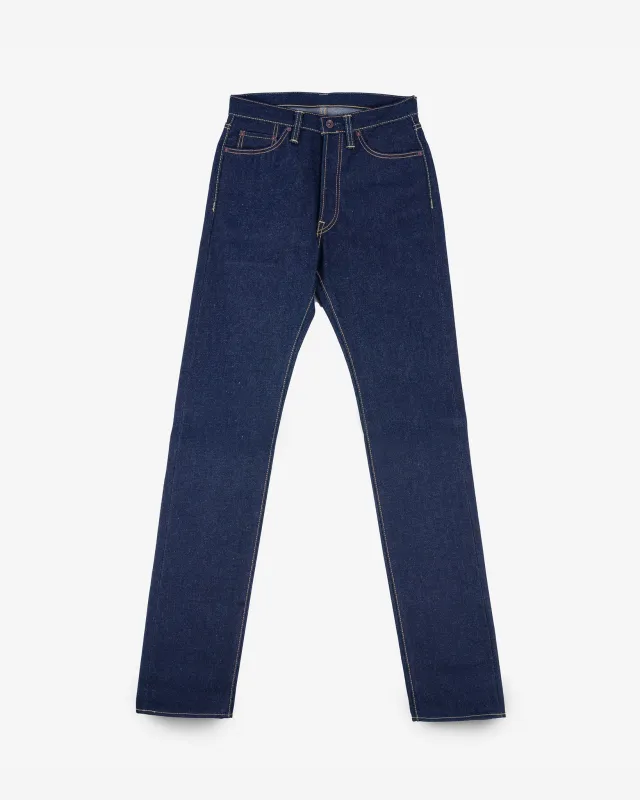 21/23oz Ultra Heavy Raw Selvedge Denim Relaxed Tapered Cut Jeans - Indigo sold by Iron Heart