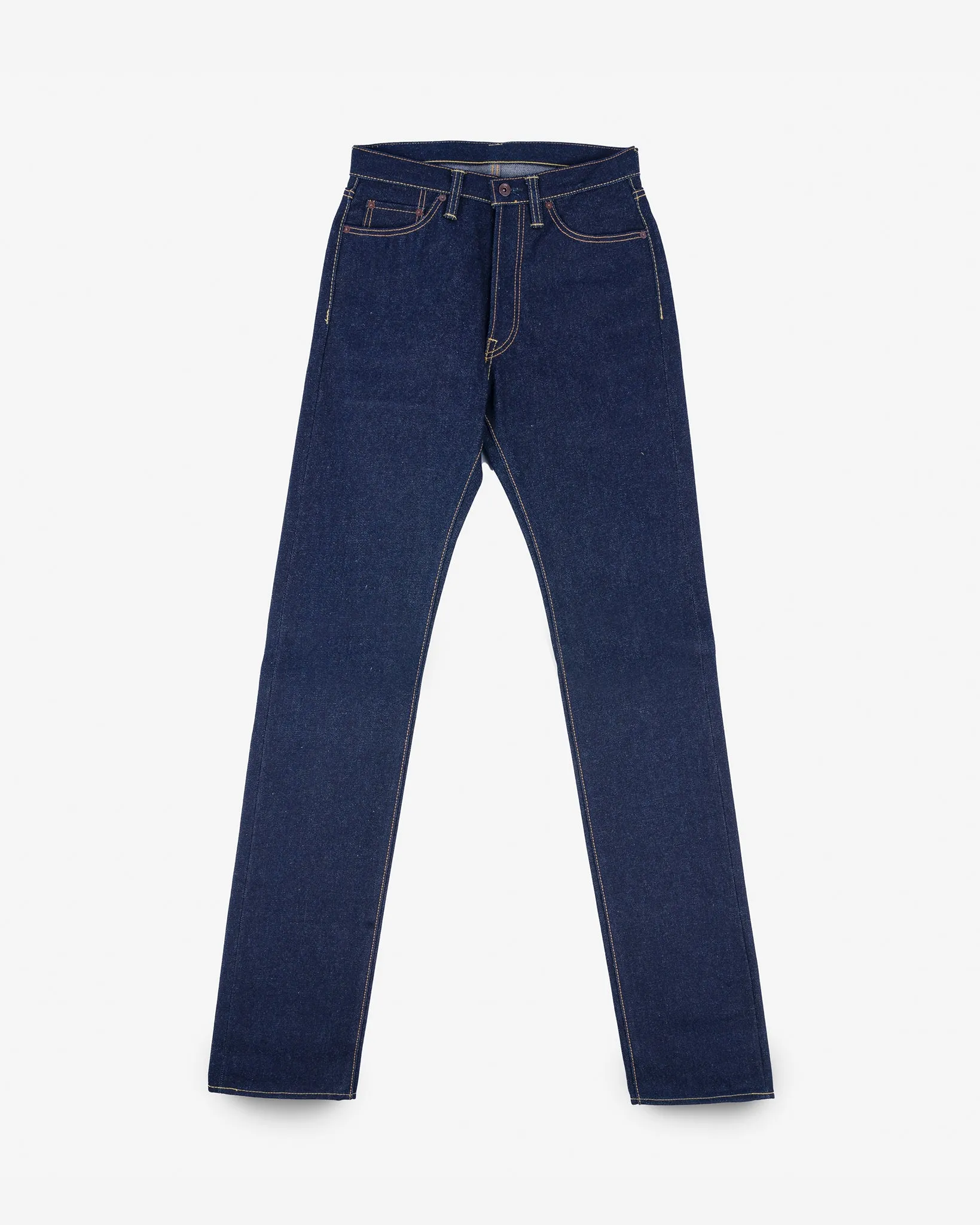 21/23oz Ultra Heavy Raw Selvedge Denim Relaxed Tapered Cut Jeans - Indigo sold by Iron Heart