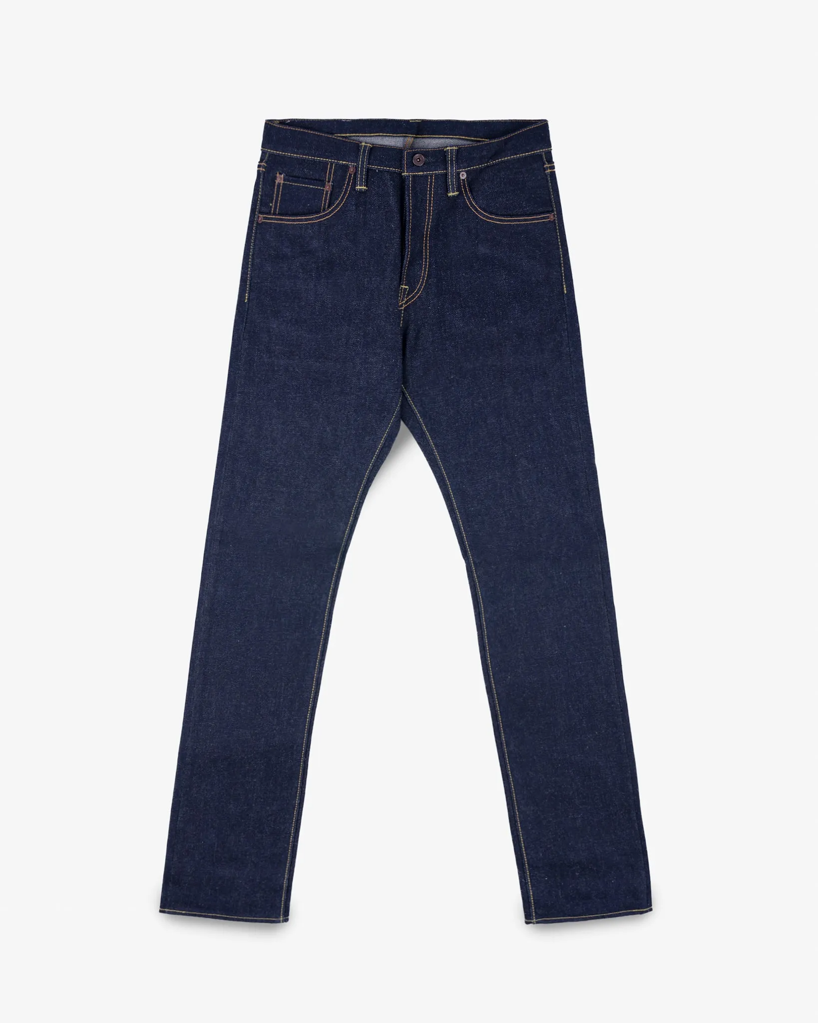 21/23oz Ultra Heavy Raw Selvedge Denim Slim Cut Jeans - Indigo sold by Iron Heart