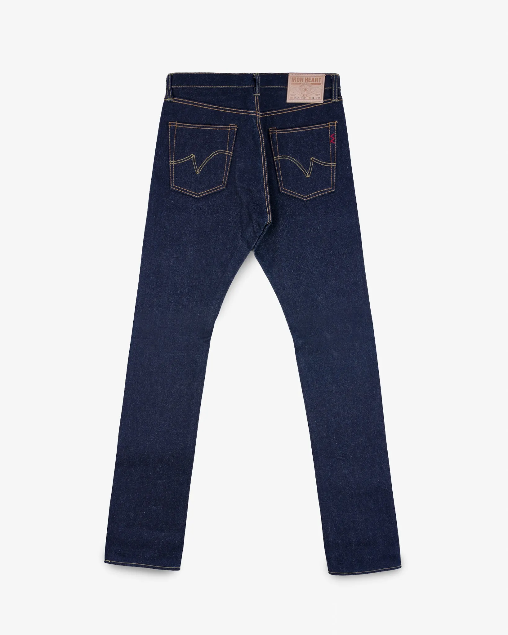 21/23oz Ultra Heavy Raw Selvedge Denim Slim Cut Jeans - Indigo sold by Iron Heart product image thumbnail 5