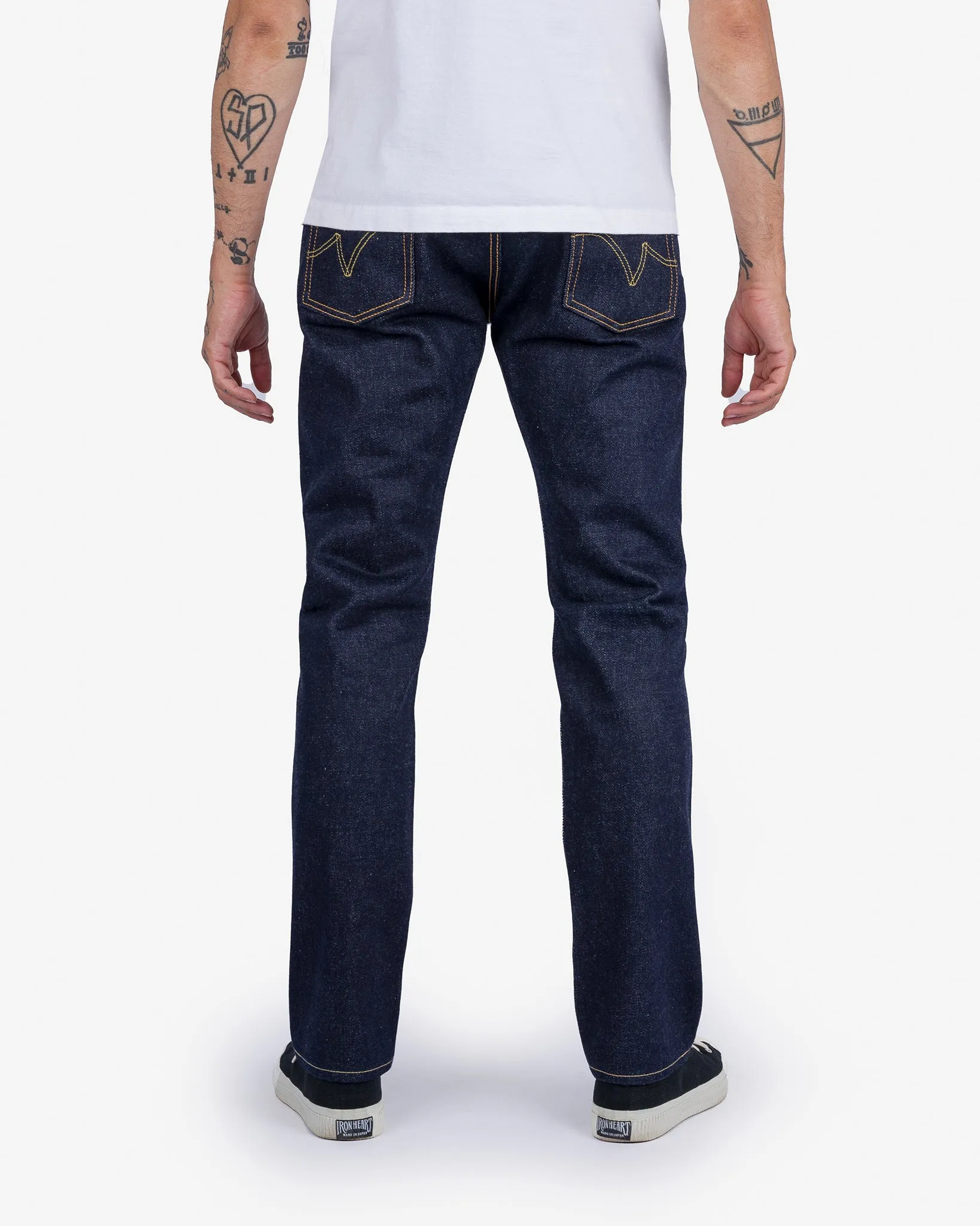 21/23oz Ultra Heavy Raw Selvedge Denim Slim Cut Jeans - Indigo sold by Iron Heart product image thumbnail 3