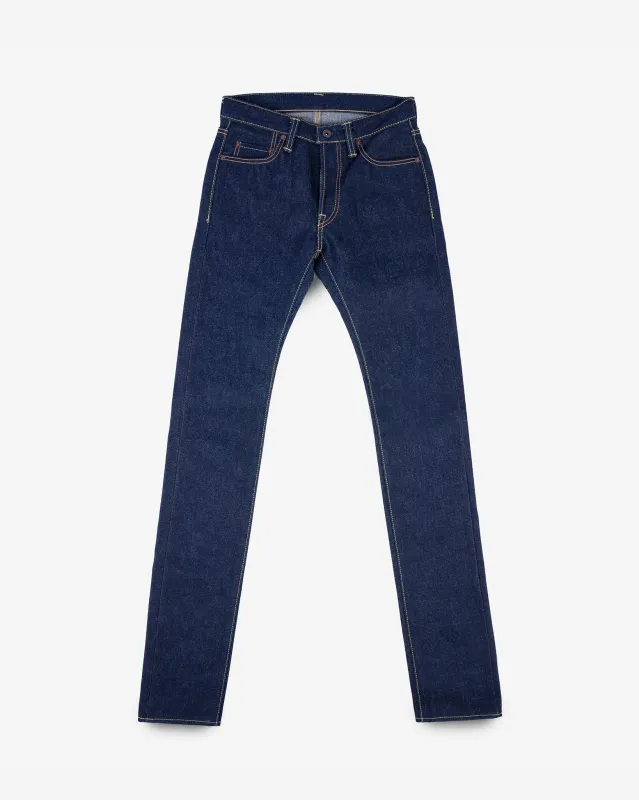 21/23oz Ultra Heavy Raw Selvedge Denim Slim Tapered Cut Jeans - Indigo sold by Iron Heart