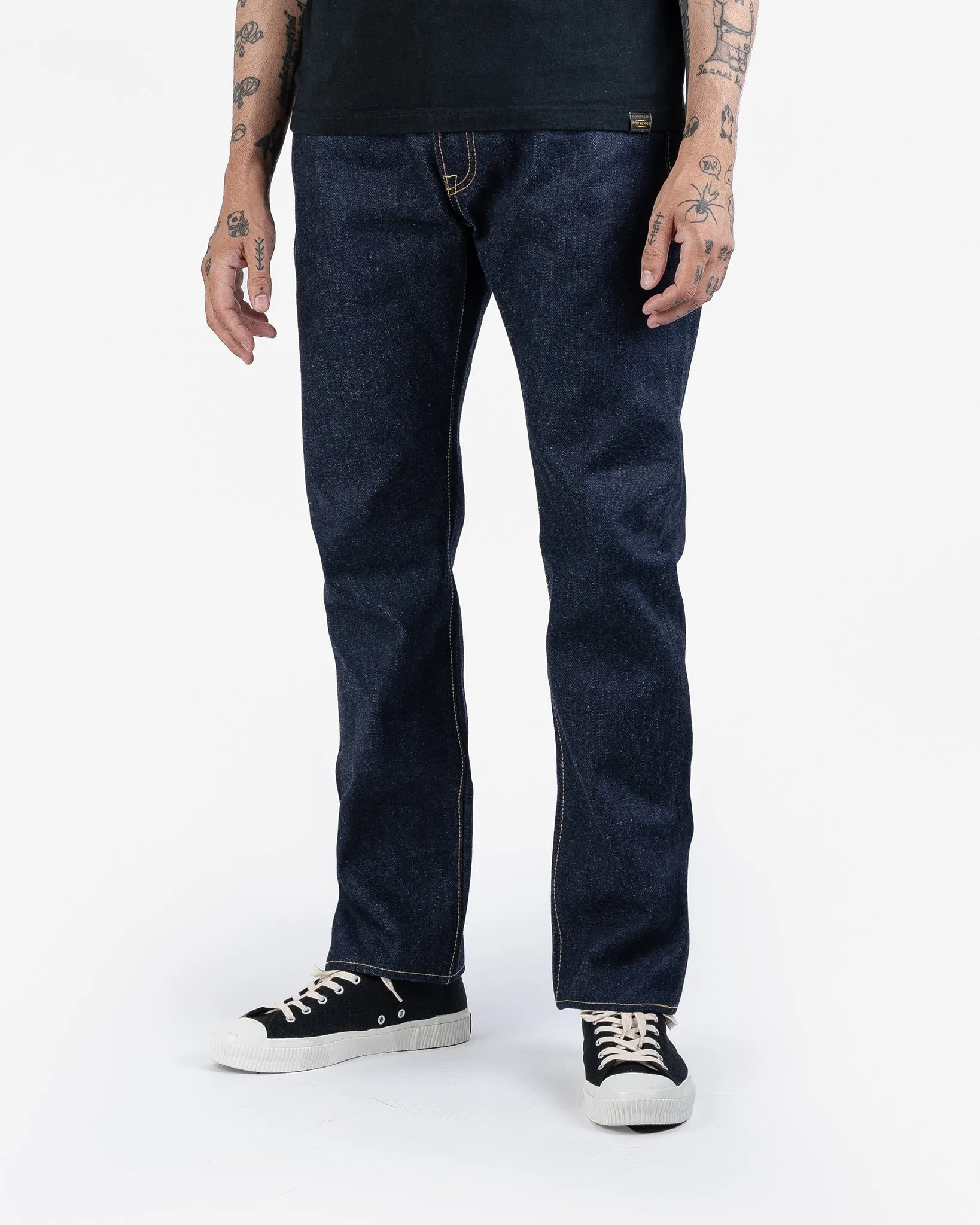 21/23oz Ultra Heavy Raw Selvedge Denim Slim Tapered Cut Jeans - Indigo sold by Iron Heart product image thumbnail 2