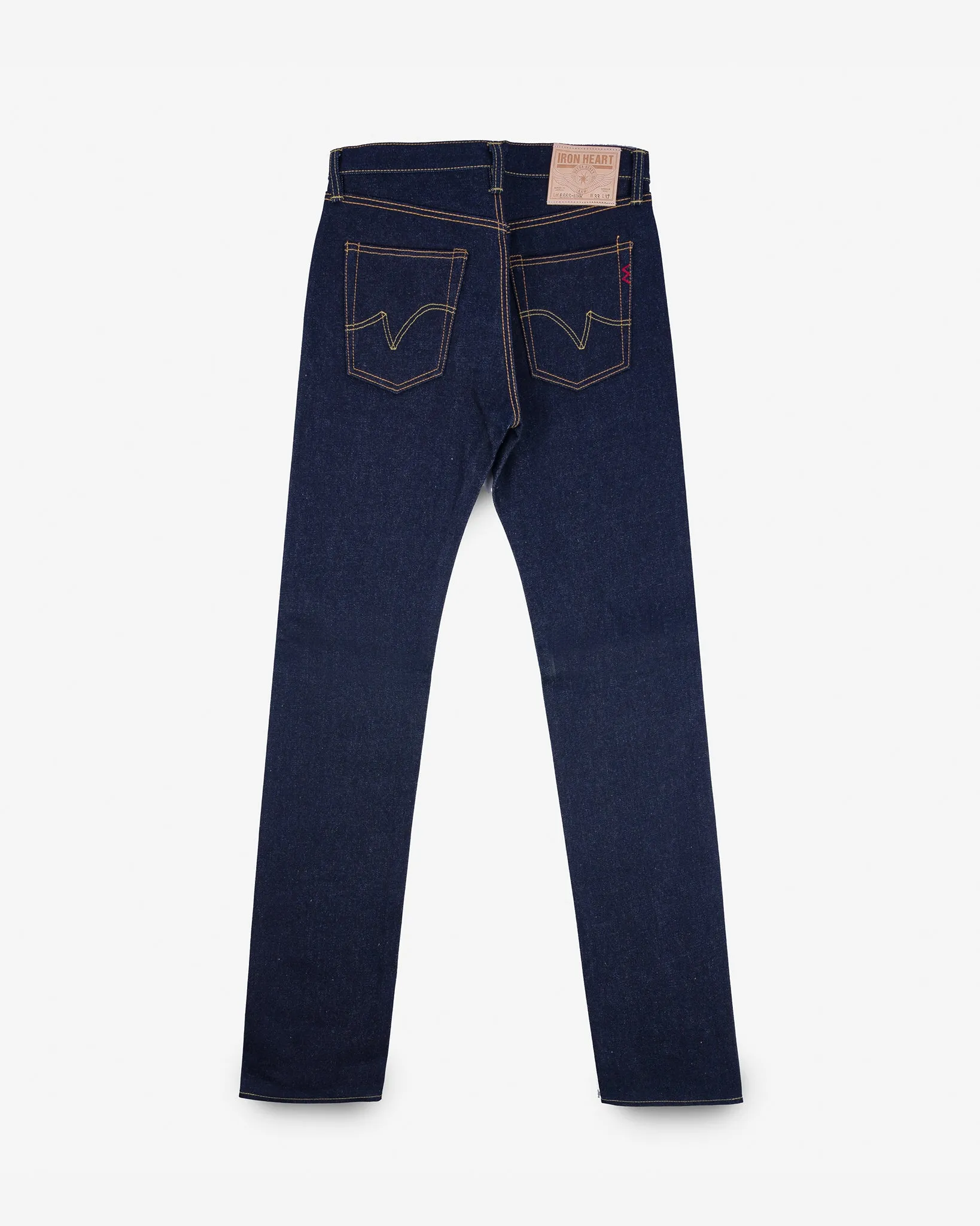 21/23oz Ultra Heavy Raw Selvedge Denim Slim Straight Cut Jeans - Indigo sold by Iron Heart product image thumbnail 5