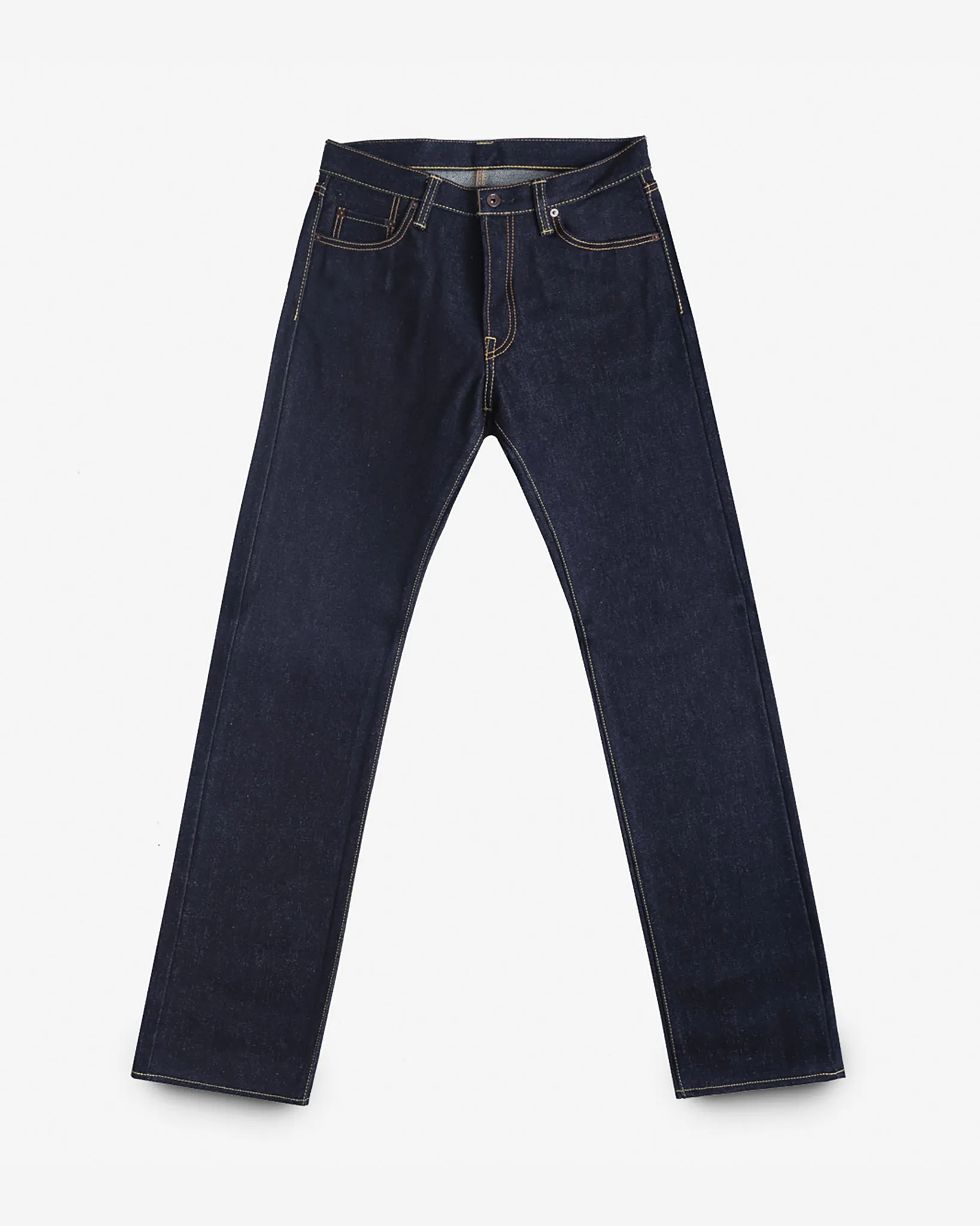 21/23oz Ultra Heavy Raw Selvedge Denim Straight Cut Jeans - Indigo sold by Iron Heart