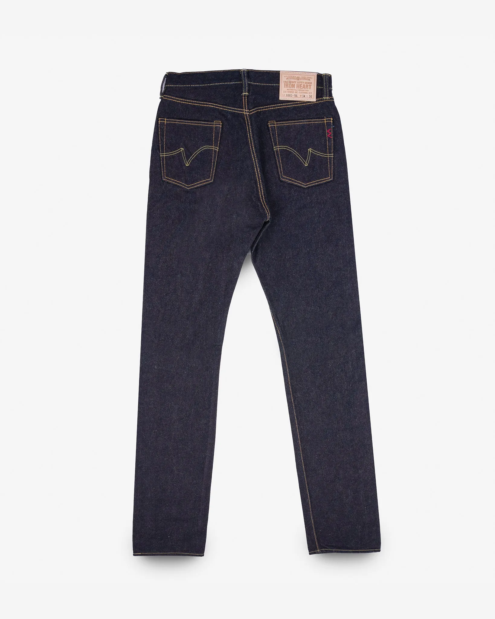 19oz Left Hand Twill Selvedge Denim Relaxed Tapered Cut Jeans - Indigo sold by Iron Heart product image thumbnail 5