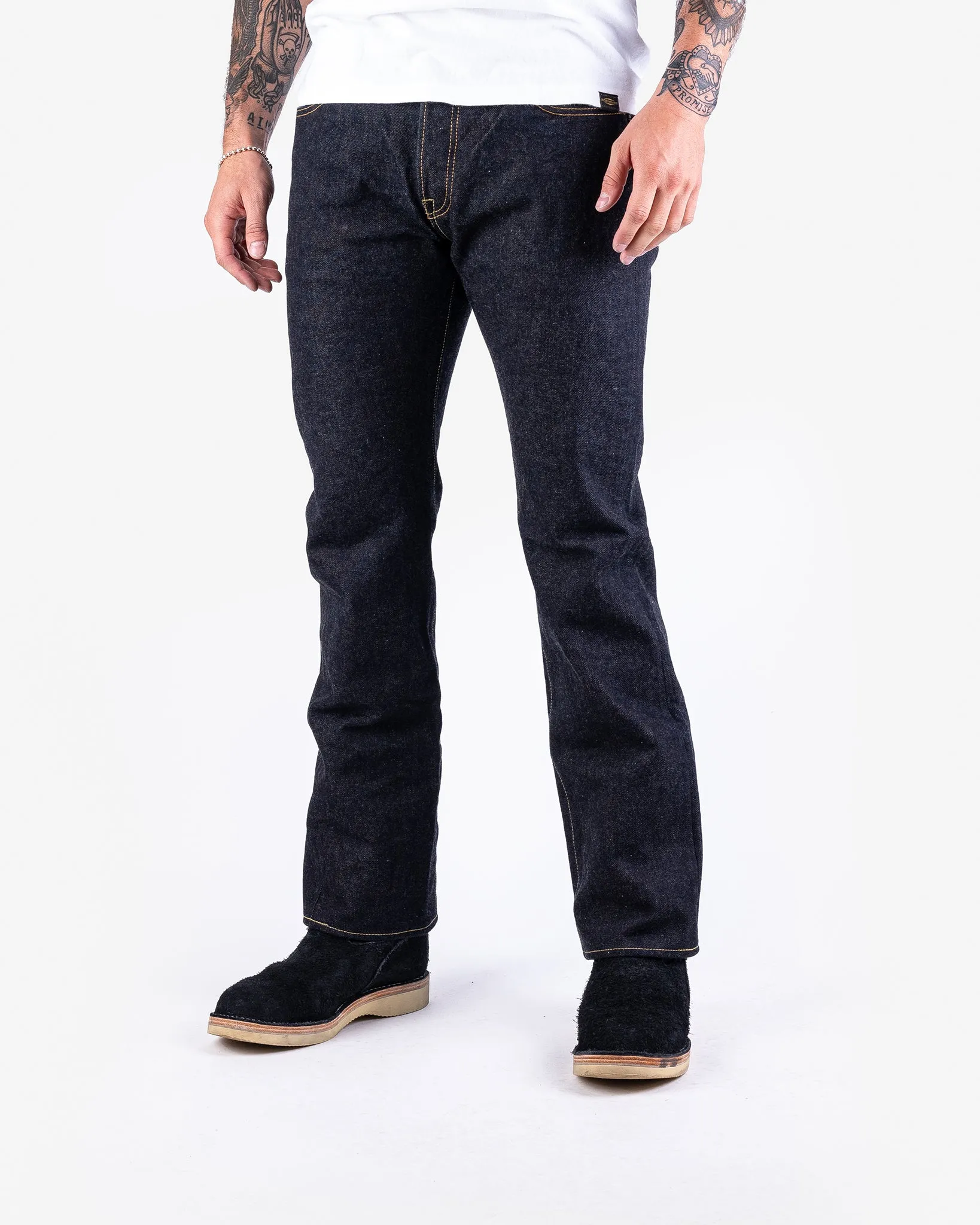 19oz Left Hand Twill Selvedge Denim Relaxed Tapered Cut Jeans - Indigo sold by Iron Heart product image thumbnail 2