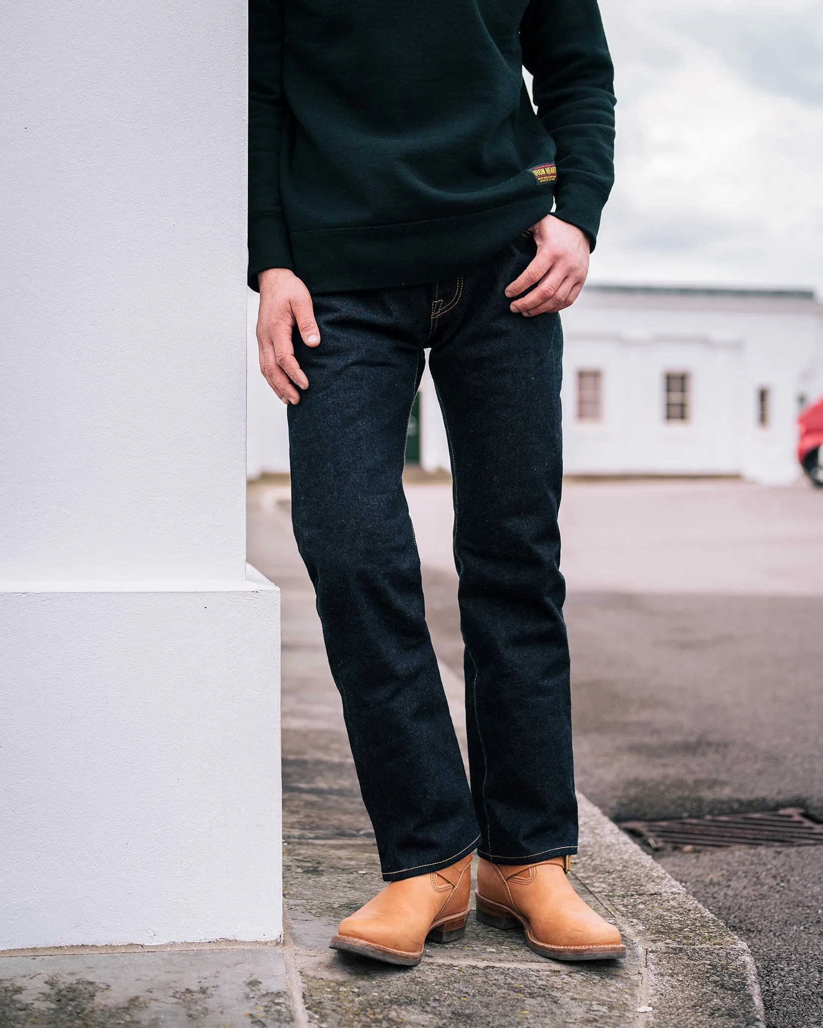 19oz Left Hand Twill Selvedge Denim Relaxed Tapered Cut Jeans - Indigo sold by Iron Heart product image thumbnail 4