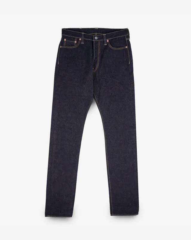 19oz Left Hand Twill Selvedge Denim Relaxed Tapered Cut Jeans - Indigo sold by Iron Heart