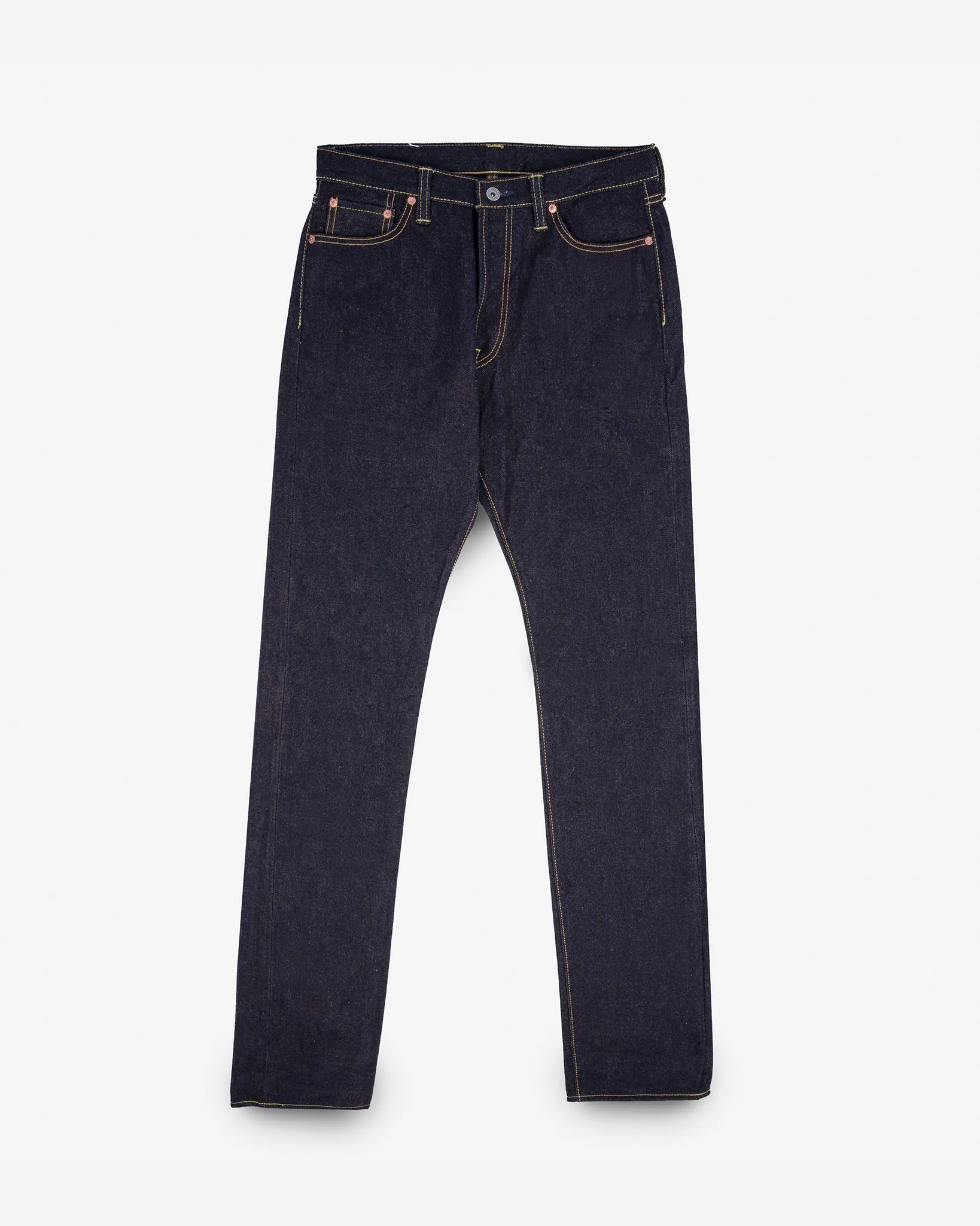 19oz Left Hand Twill Selvedge Denim Relaxed Tapered Cut Jeans - Indigo sold by Iron Heart