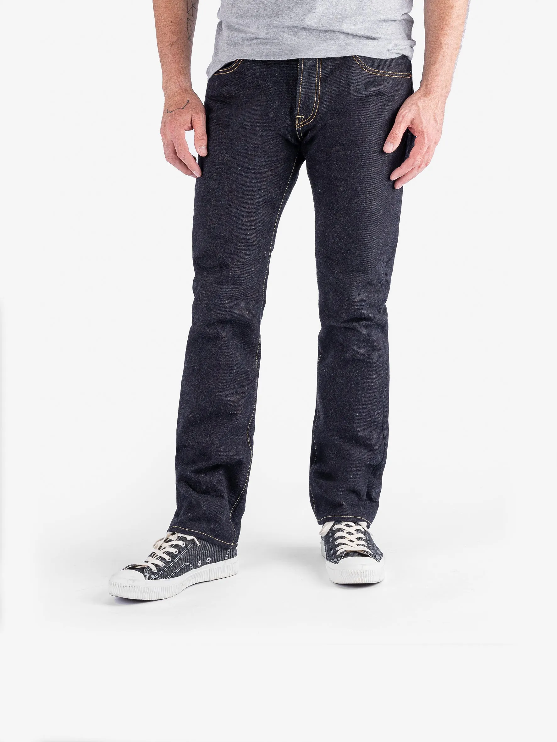 19oz Left Hand Twill Selvedge Denim Slim Tapered Cut Jeans - Indigo sold by Iron Heart product image thumbnail 2