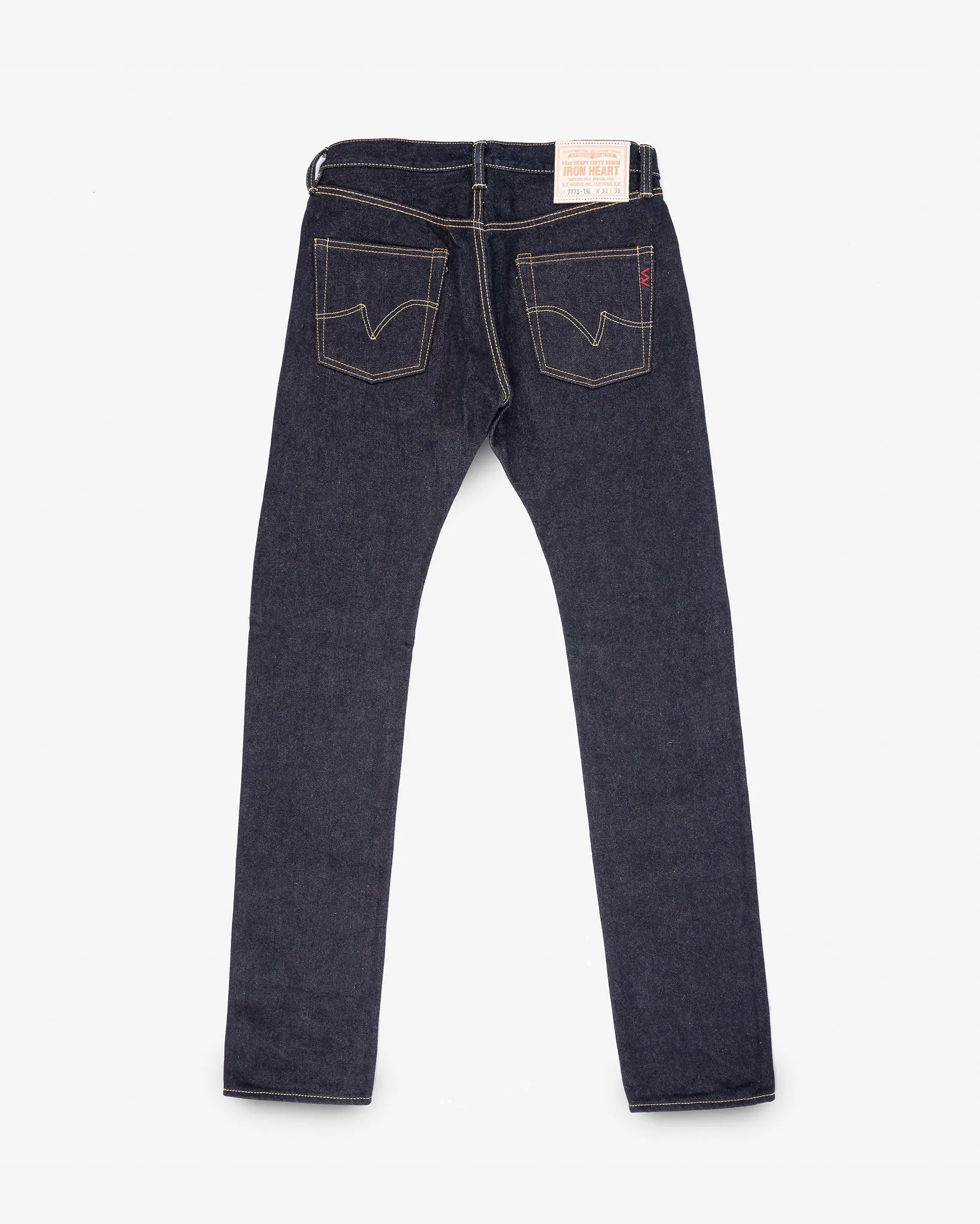 19oz Left Hand Twill Selvedge Denim Slim Tapered Cut Jeans - Indigo sold by Iron Heart product image thumbnail 4