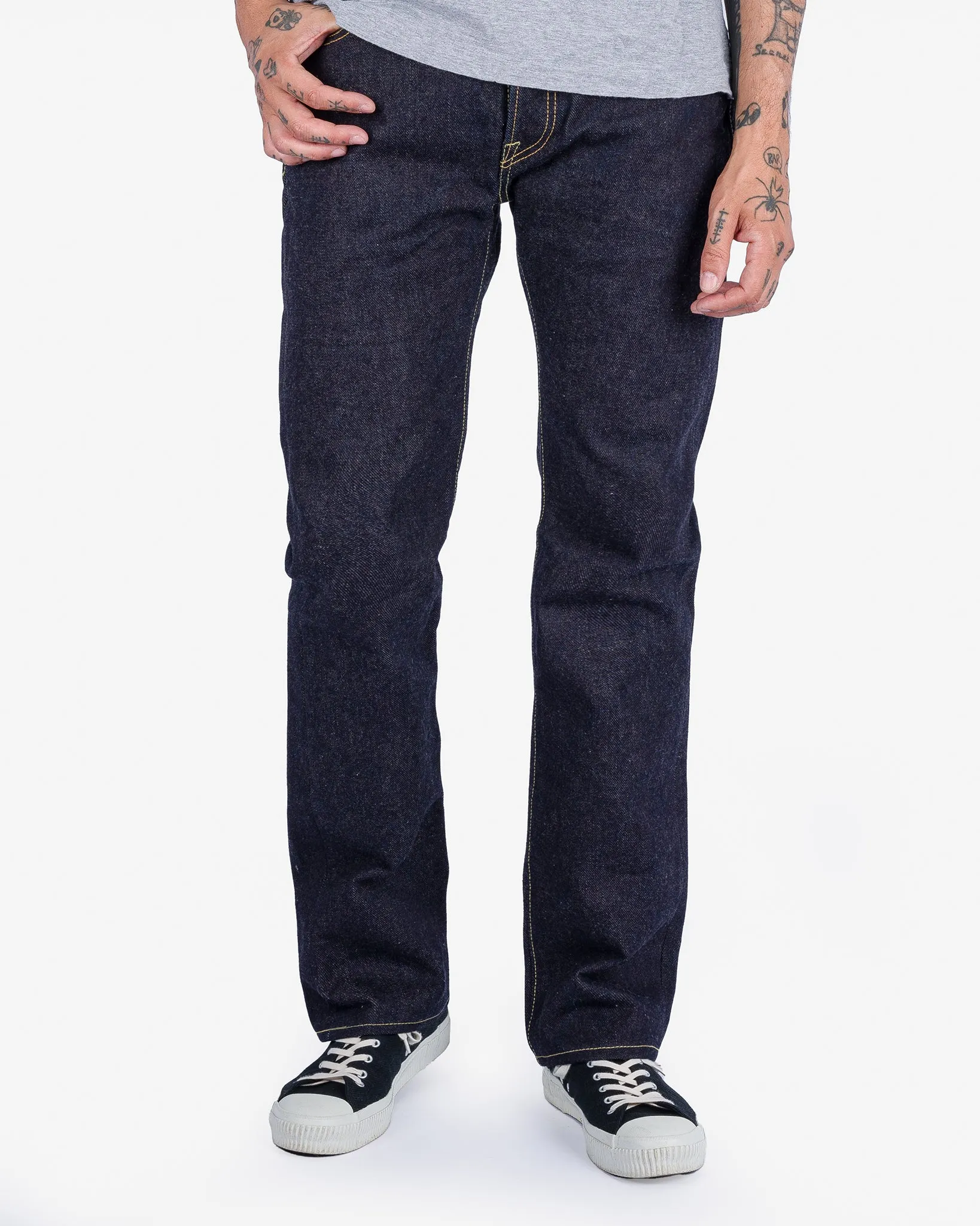 19oz Left Hand Twill Selvedge Denim Slim Straight Cut Jeans - Indigo sold by Iron Heart product image thumbnail 2