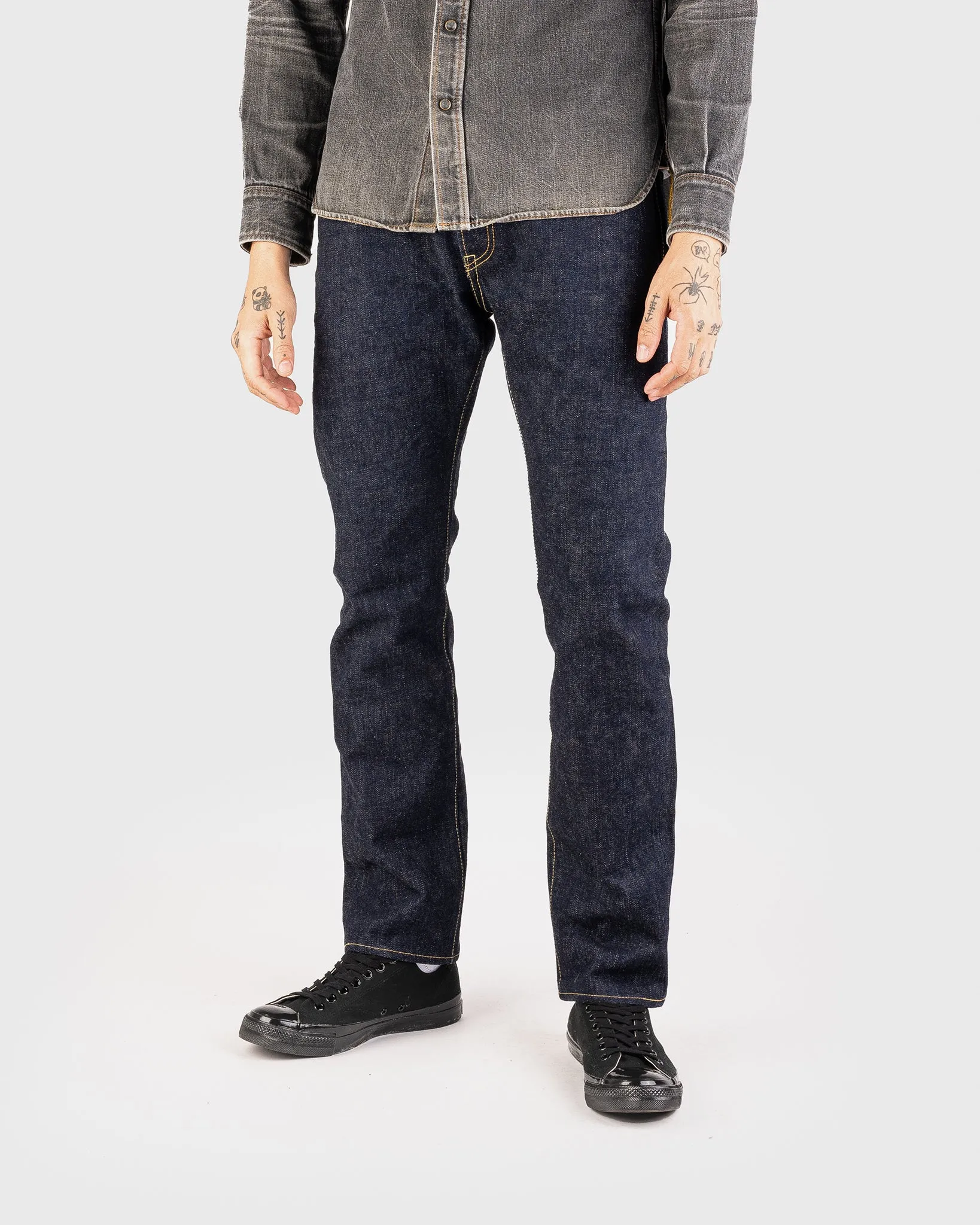 18oz Vintage Selvedge Denim Slim Cut Jeans - Indigo sold by Iron Heart product image thumbnail 2