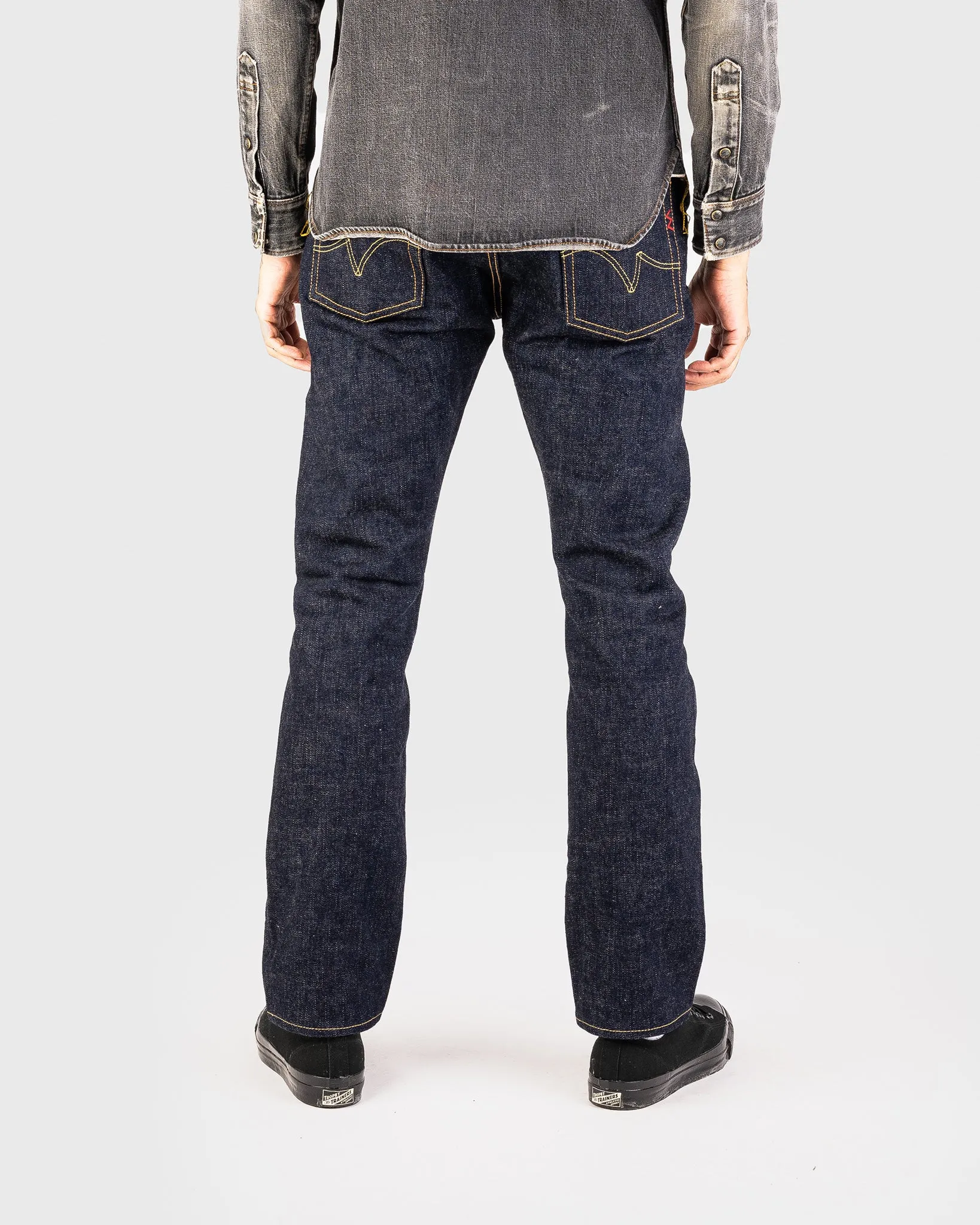 18oz Vintage Selvedge Denim Slim Cut Jeans - Indigo sold by Iron Heart product image thumbnail 3