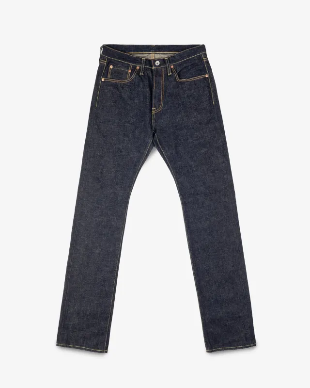 18oz Vintage Selvedge Denim Slim Cut Jeans - Indigo sold by Iron Heart