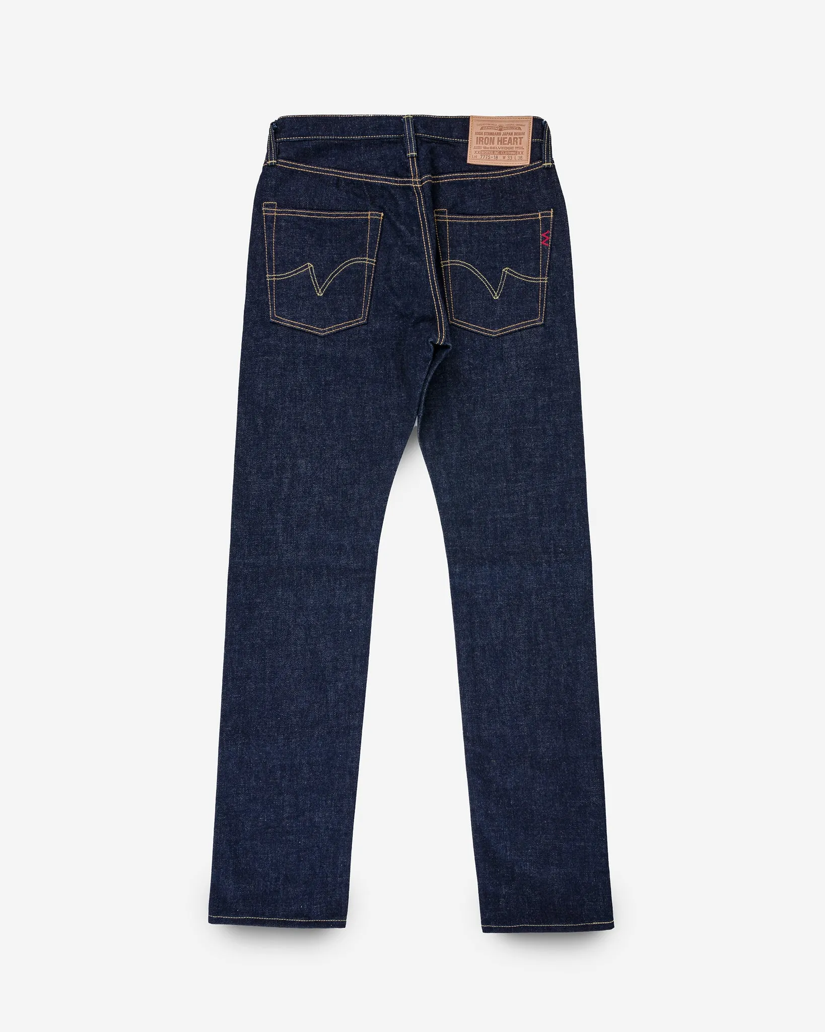 18oz Vintage Selvedge Denim Slim Tapered Cut Jeans - Indigo sold by Iron Heart product image thumbnail 4