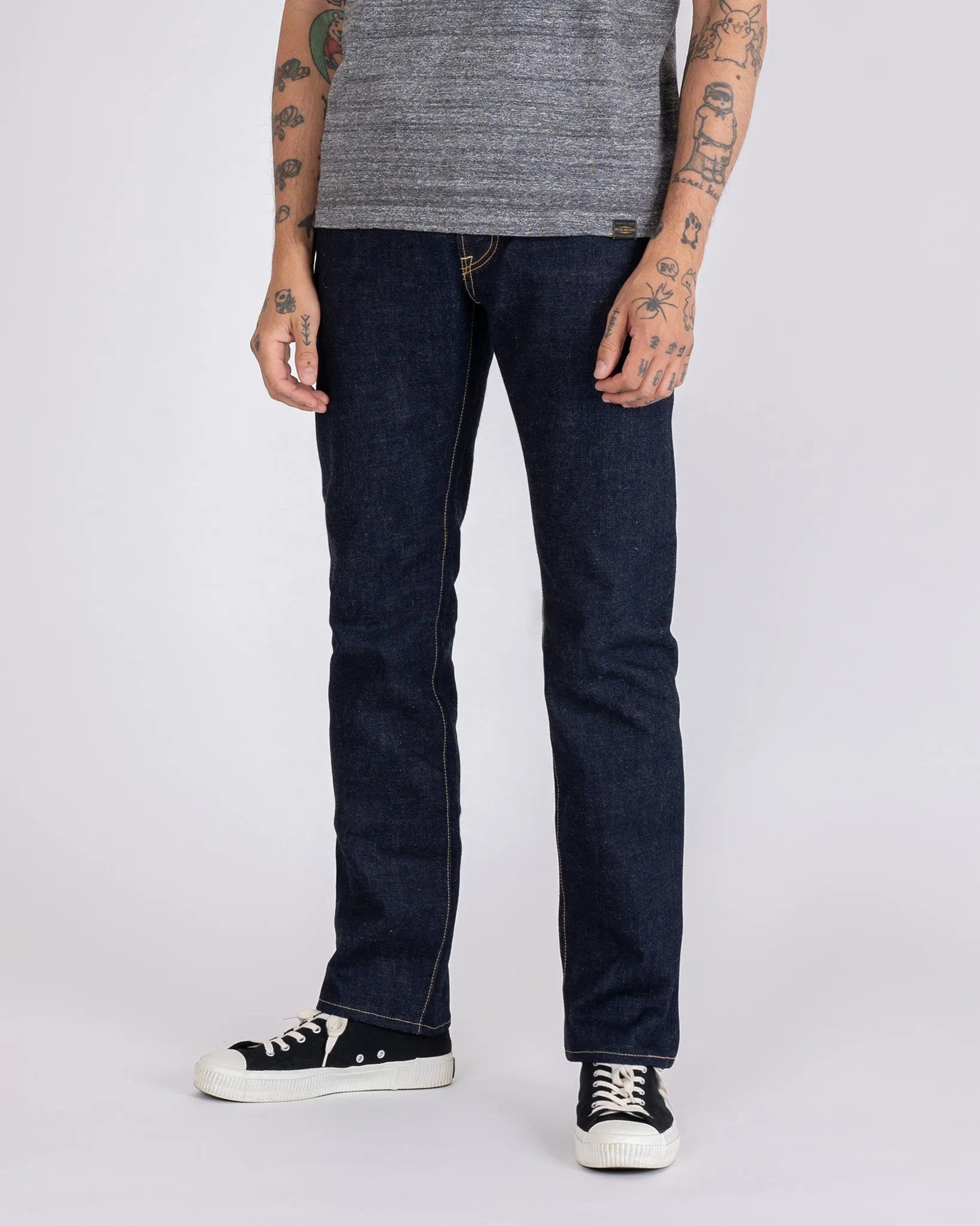 18oz Vintage Selvedge Denim Slim Tapered Cut Jeans - Indigo sold by Iron Heart product image thumbnail 2