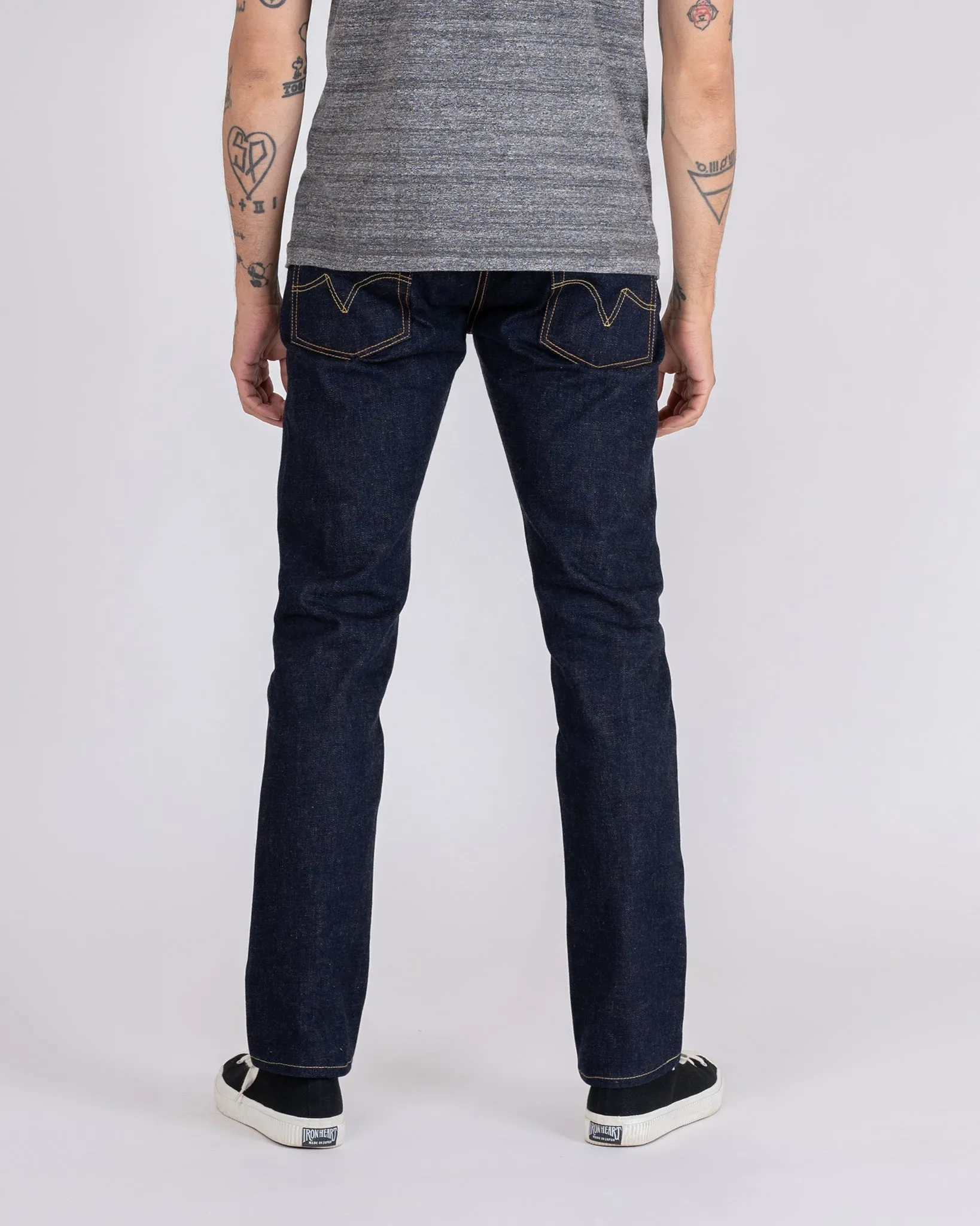 18oz Vintage Selvedge Denim Slim Tapered Cut Jeans - Indigo sold by Iron Heart product image thumbnail 3