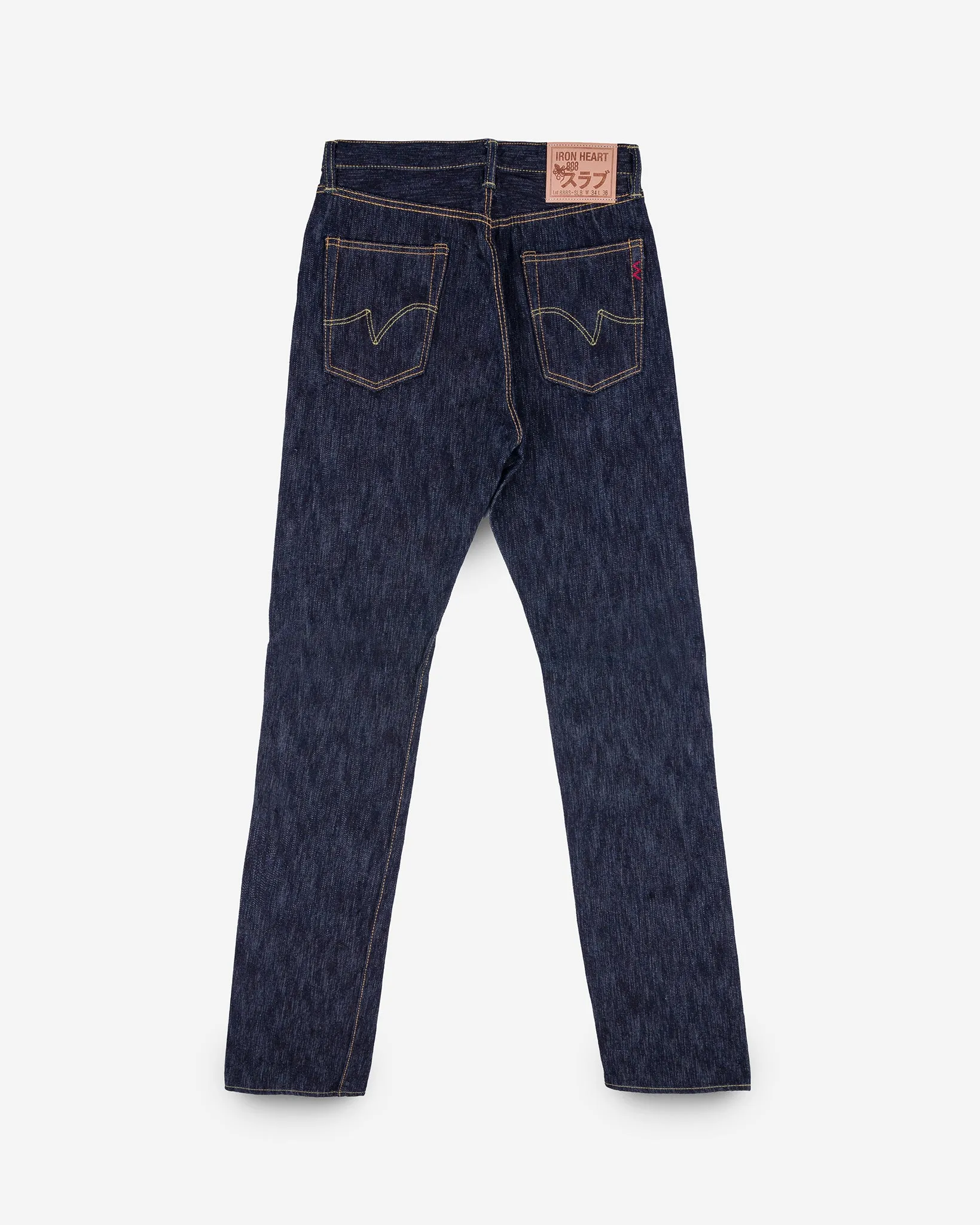 16oz Slubby Selvedge Denim Relaxed Tapered Cut Jeans - Indigo sold by Iron Heart product image thumbnail 5
