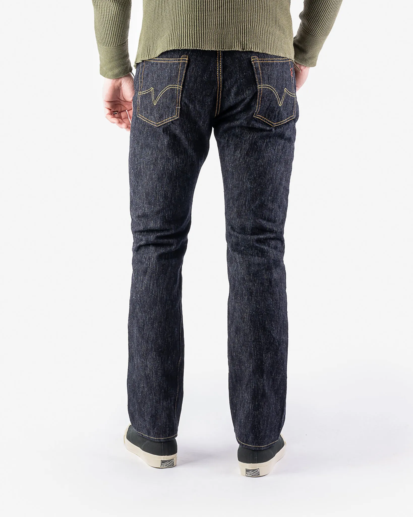 16oz Slubby Selvedge Denim Relaxed Tapered Cut Jeans - Indigo sold by Iron Heart product image thumbnail 3