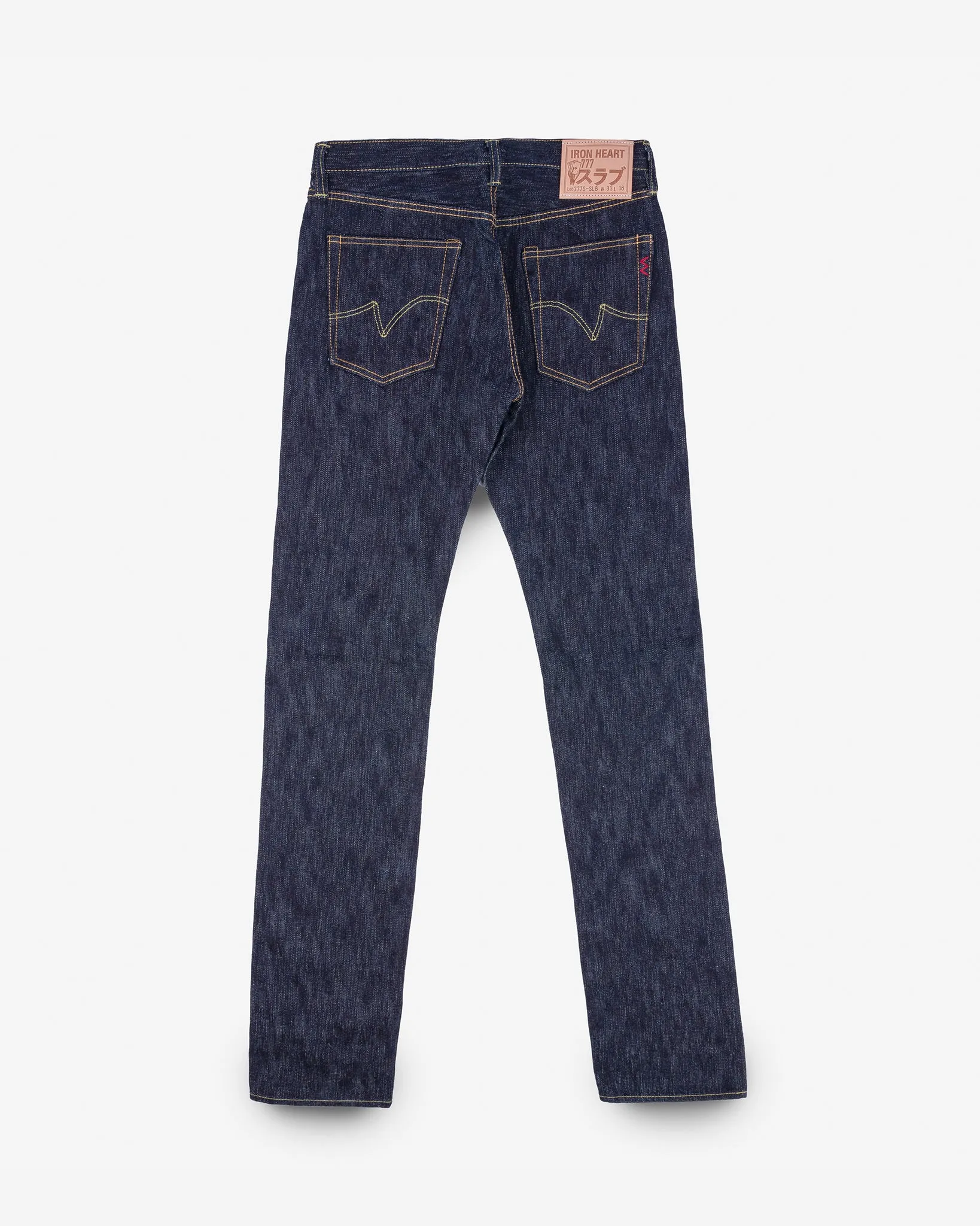 16oz Slubby Selvedge Denim Slim Tapered Cut Jeans - Indigo sold by Iron Heart product image thumbnail 5