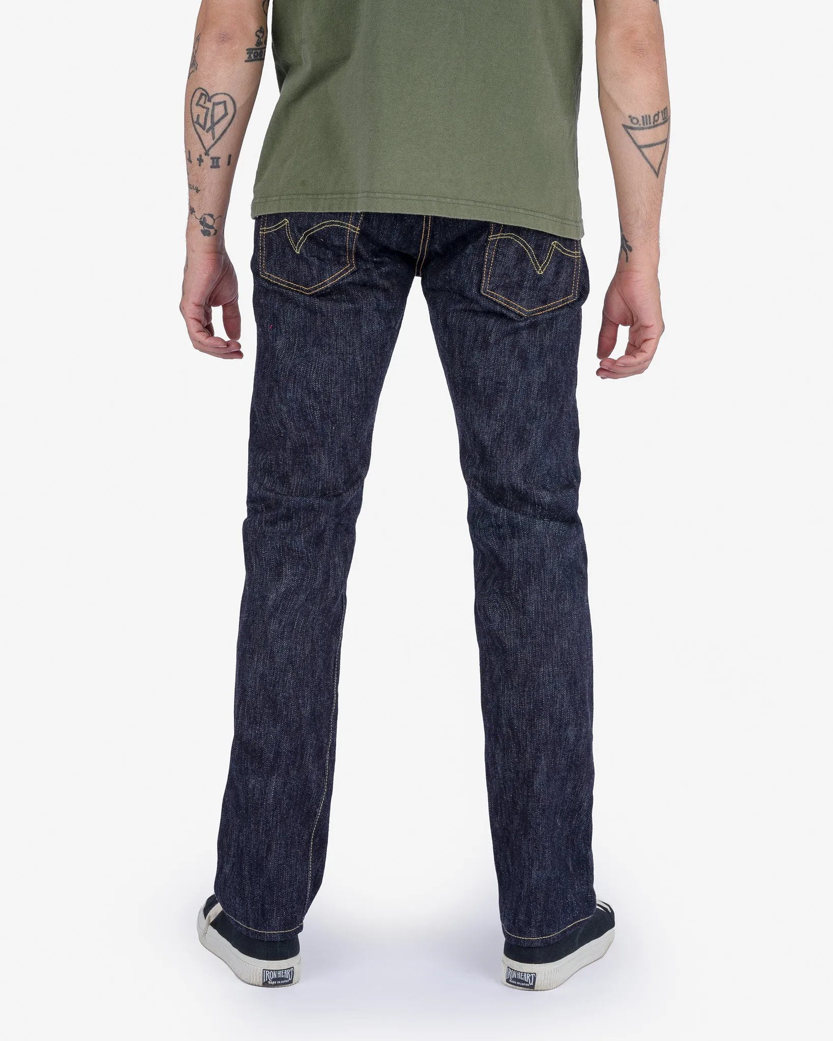 16oz Slubby Selvedge Denim Slim Tapered Cut Jeans - Indigo sold by Iron Heart product image thumbnail 3