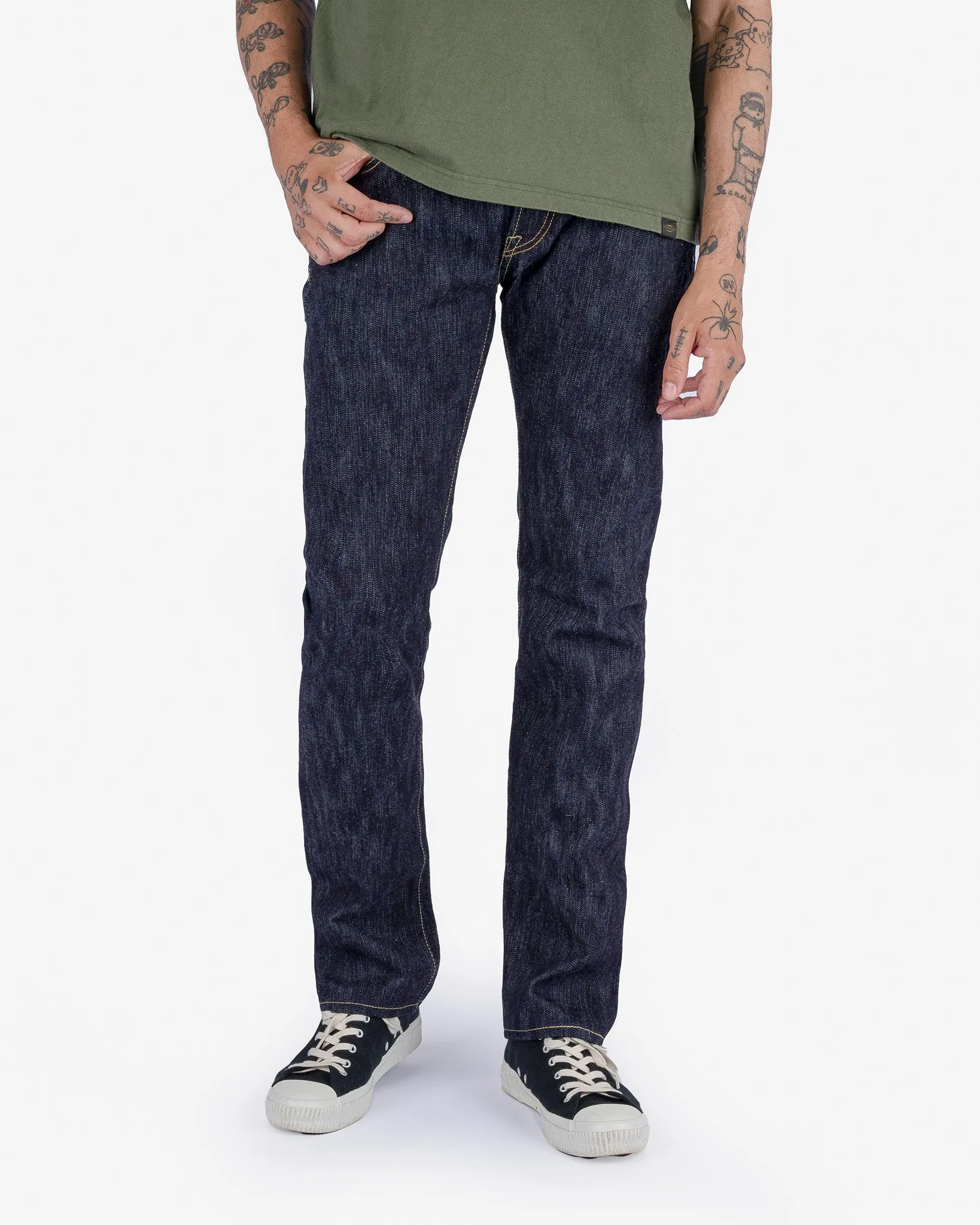 16oz Slubby Selvedge Denim Slim Tapered Cut Jeans - Indigo sold by Iron Heart product image thumbnail 2