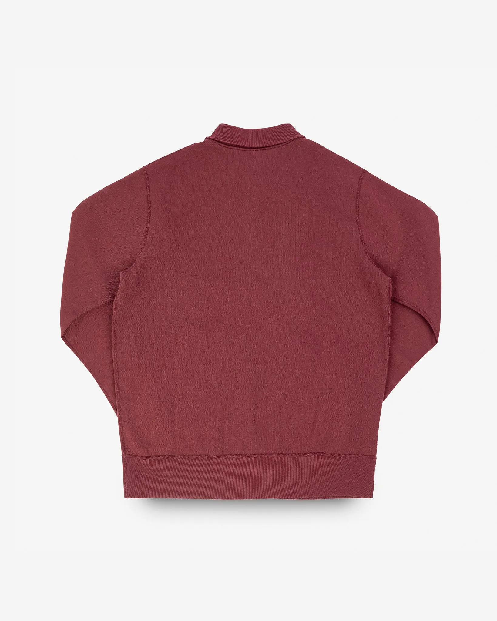 14oz Ultra Heavyweight Loopwheel Cotton Zip Up Sweater - Burgundy sold by Iron Heart product image thumbnail 5