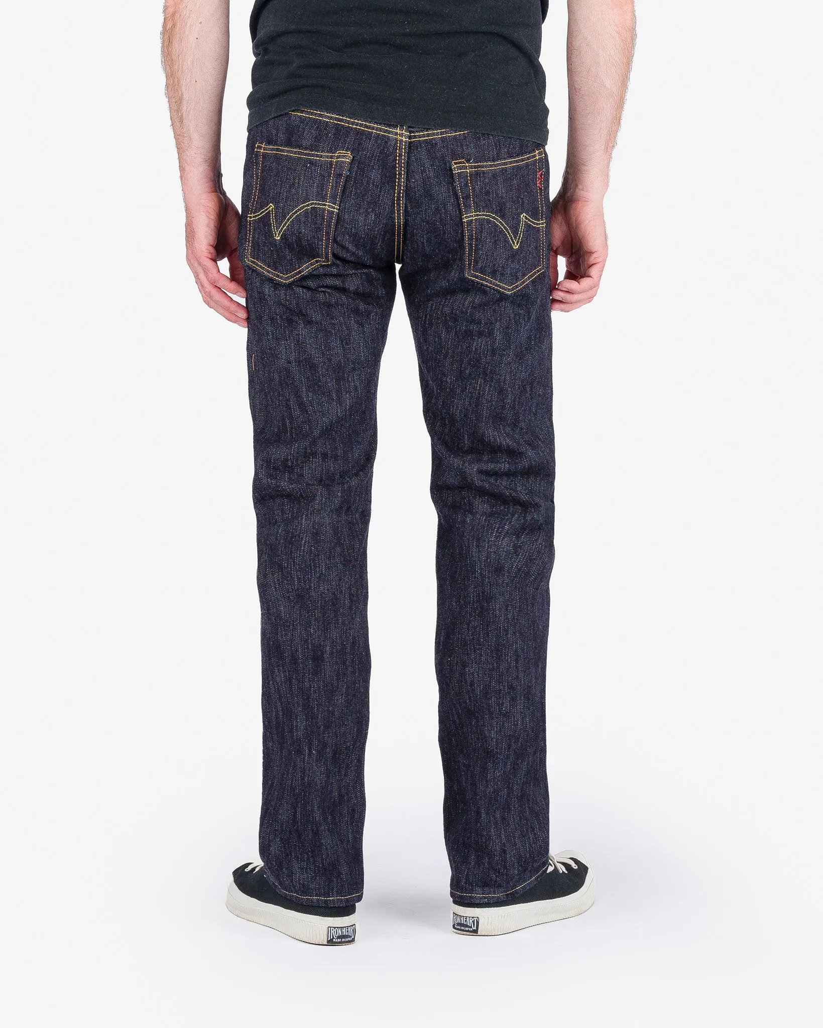16oz Slubby Selvedge Denim Slim Straight Cut Jeans - Indigo sold by Iron Heart product image thumbnail 3