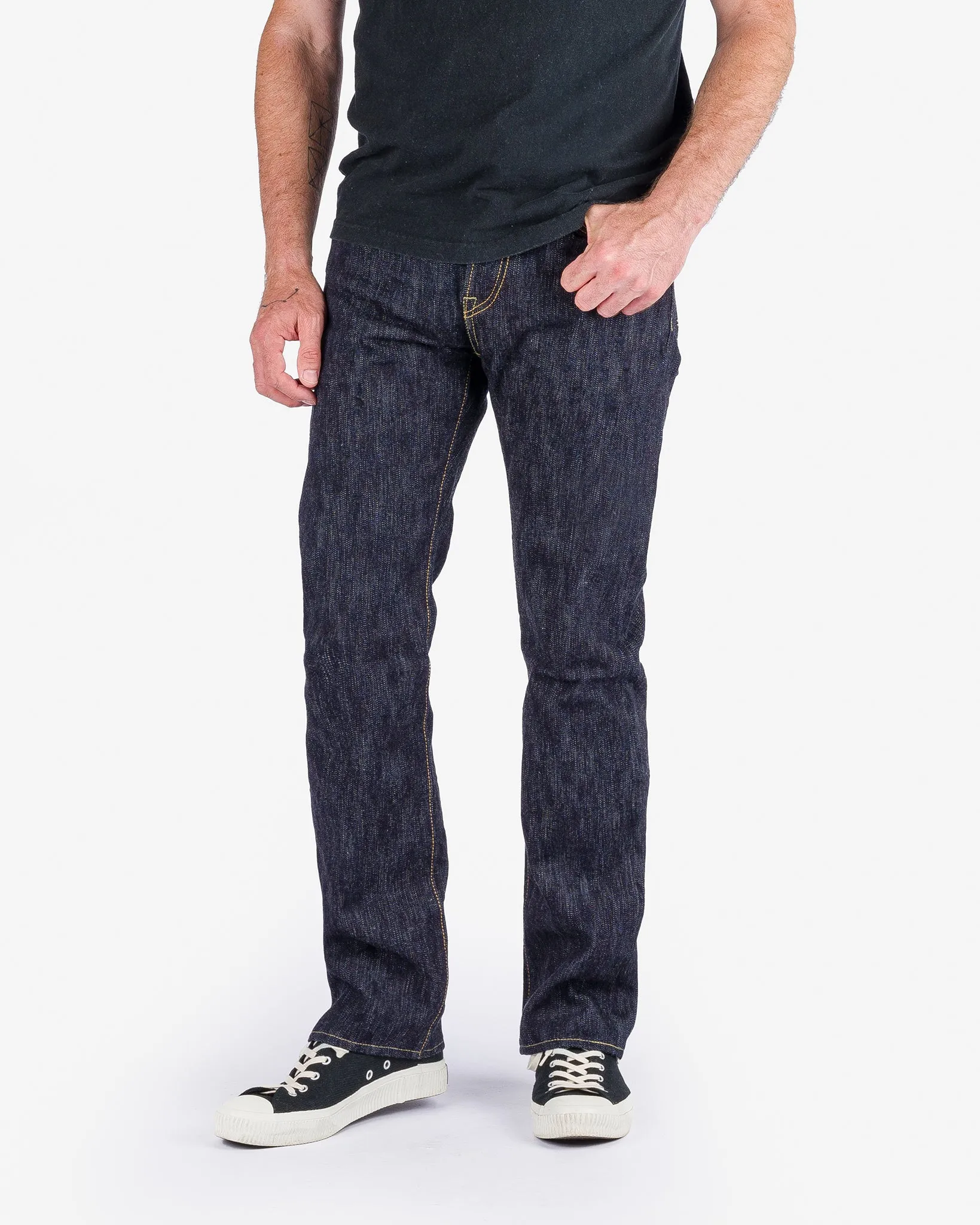 16oz Slubby Selvedge Denim Slim Straight Cut Jeans - Indigo sold by Iron Heart product image thumbnail 2