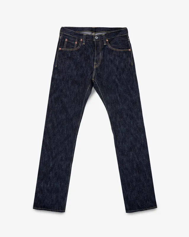 16oz Slubby Selvedge Denim Slim Cut Jeans - Indigo sold by Iron Heart