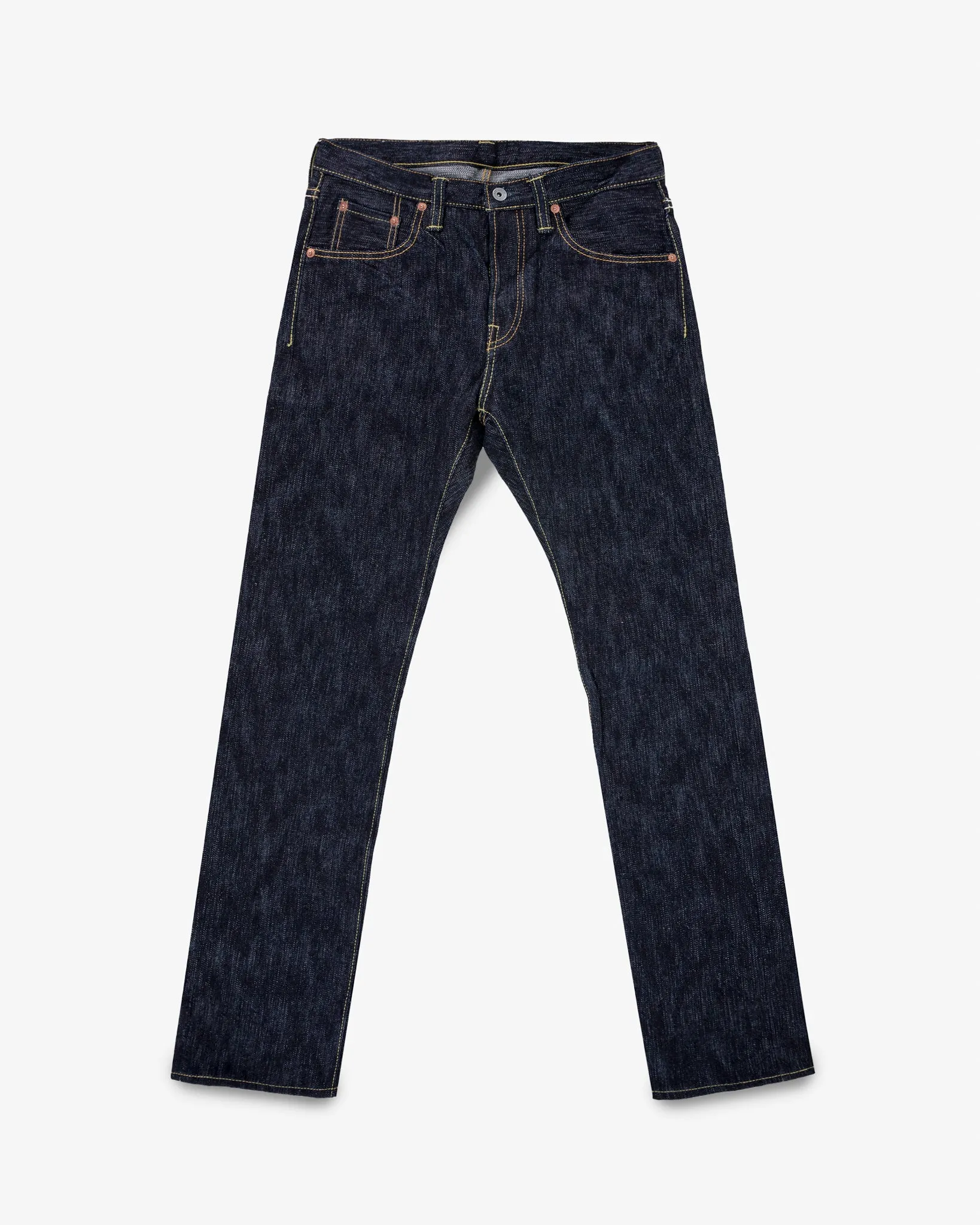 16oz Slubby Selvedge Denim Slim Cut Jeans - Indigo sold by Iron Heart