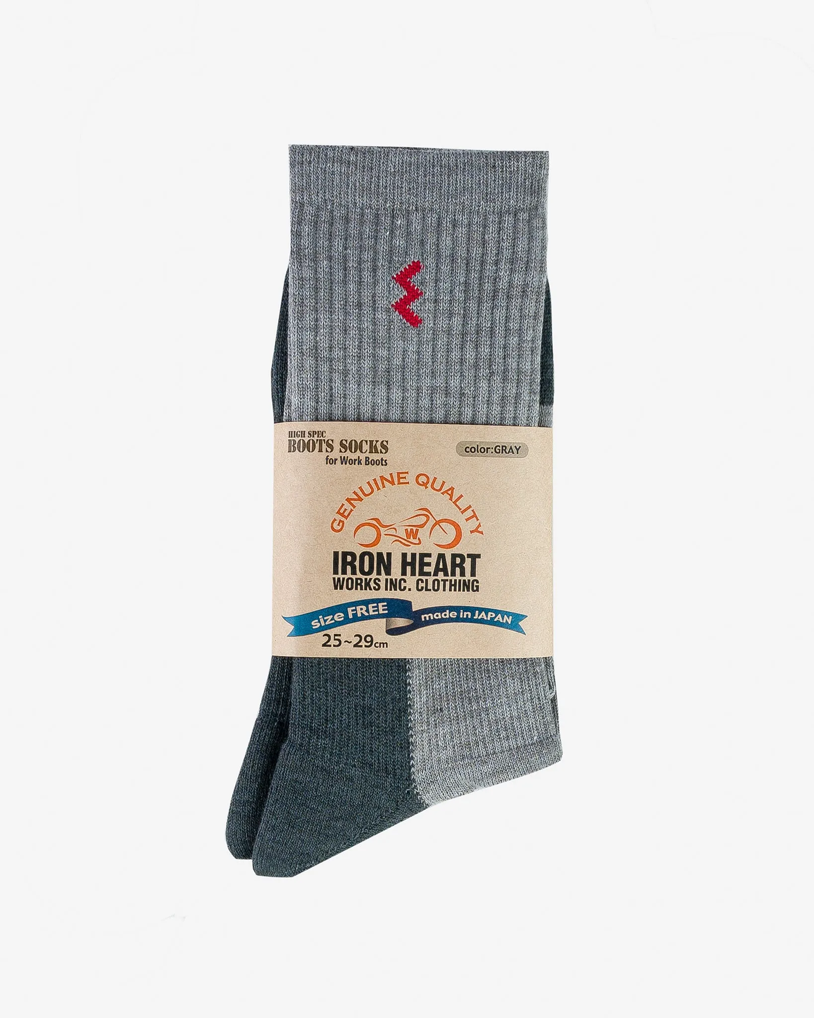 Iron Heart Work Boot Socks - Grey/Charcoal sold by Iron Heart product image thumbnail 2