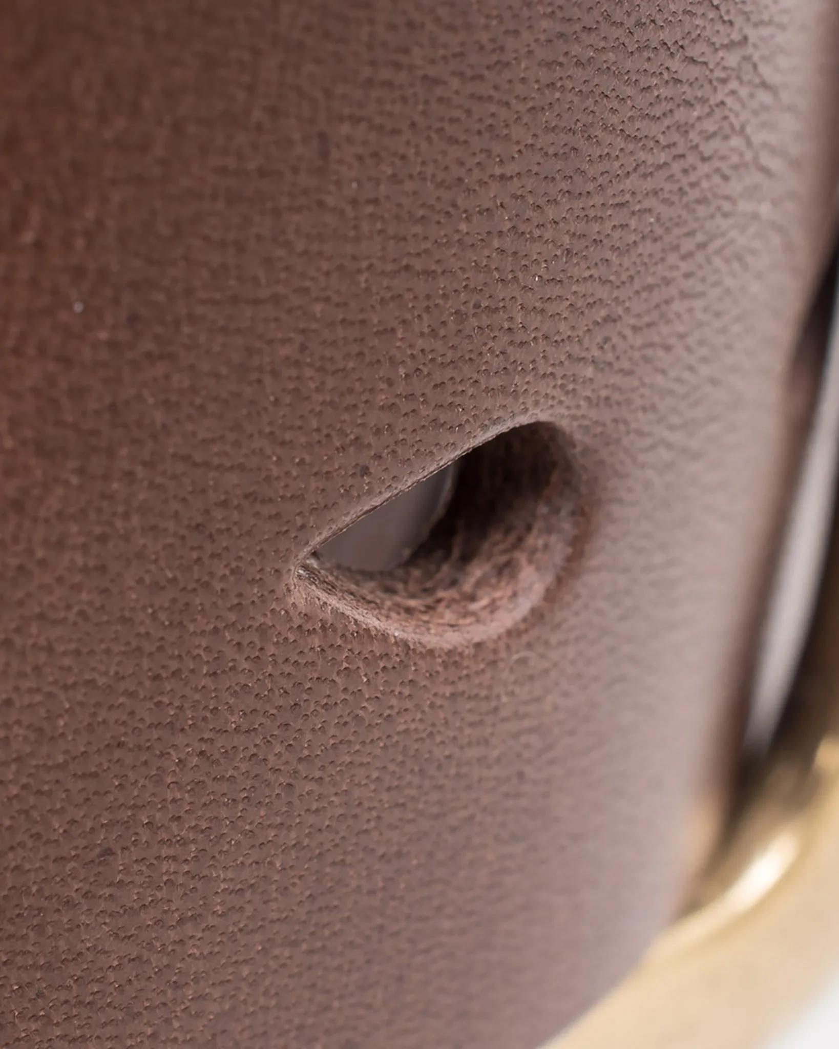 Heavy Duty "Tochigi" Leather Belt with Brass Garrison Buckle - Brown sold by Iron Heart product image thumbnail 3