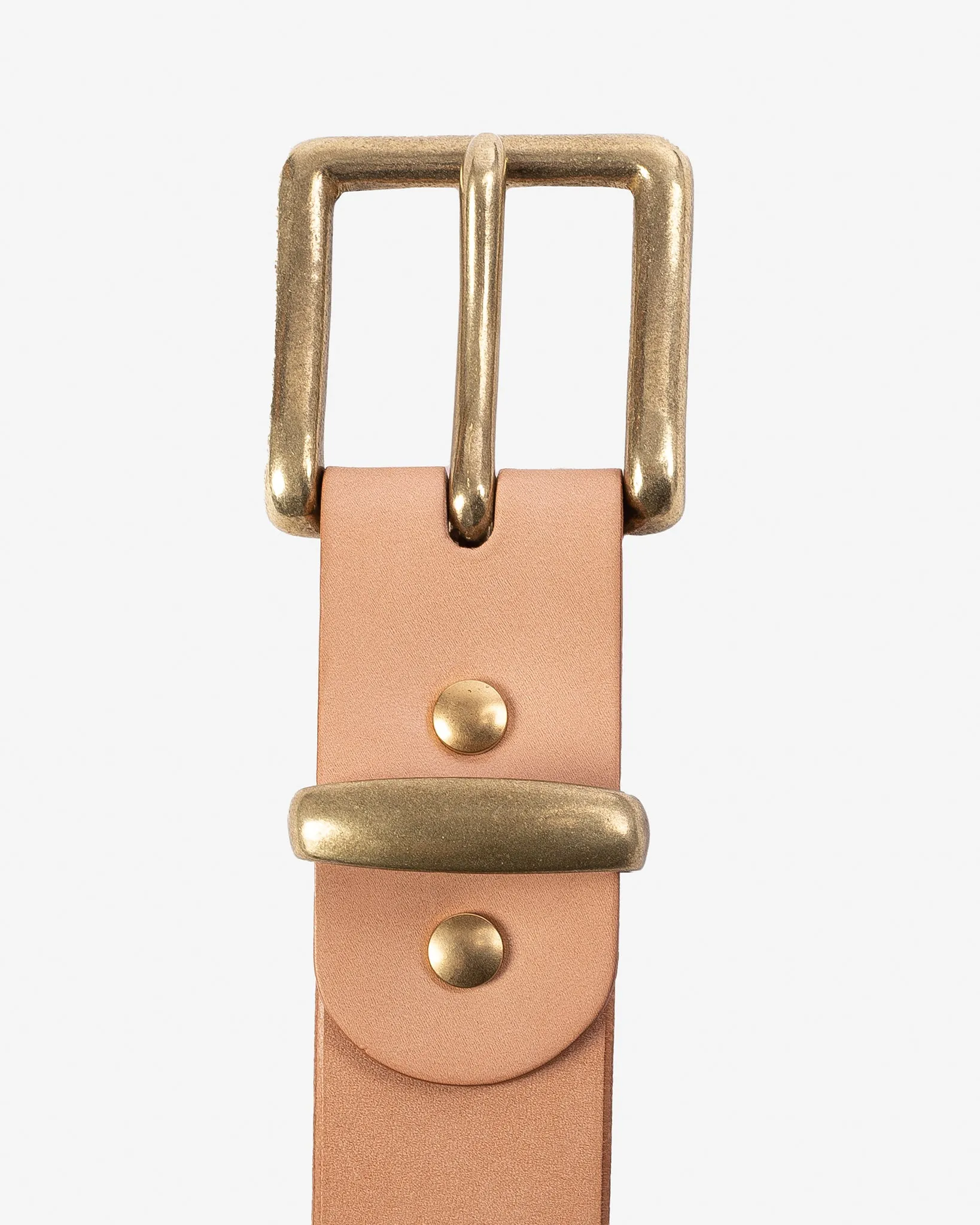 Heavy Duty "Tochigi" Leather Belt - Natural sold by Iron Heart product image thumbnail 4