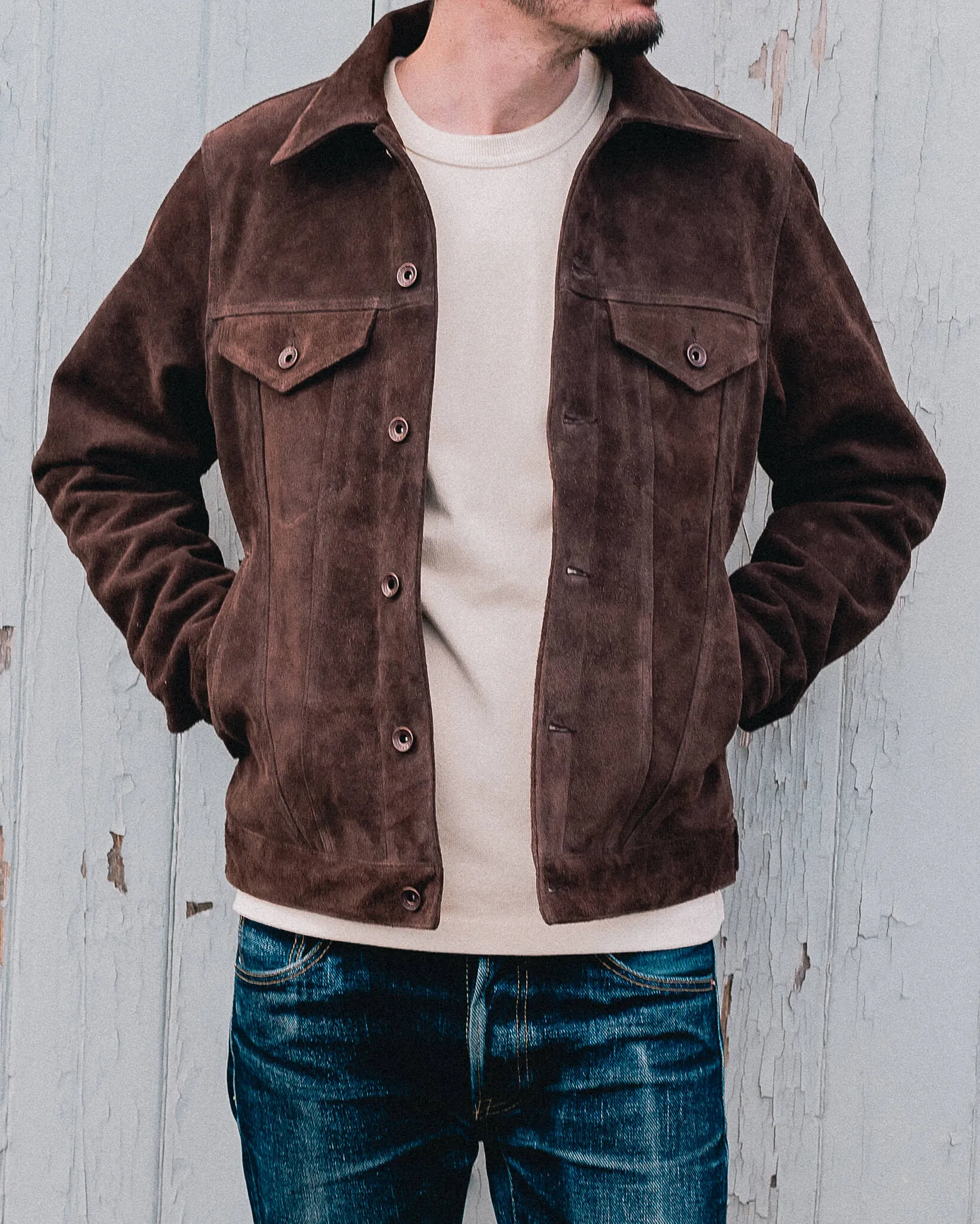 Split Steer Modified Type III Jacket - Brown sold by Iron Heart product image thumbnail 4