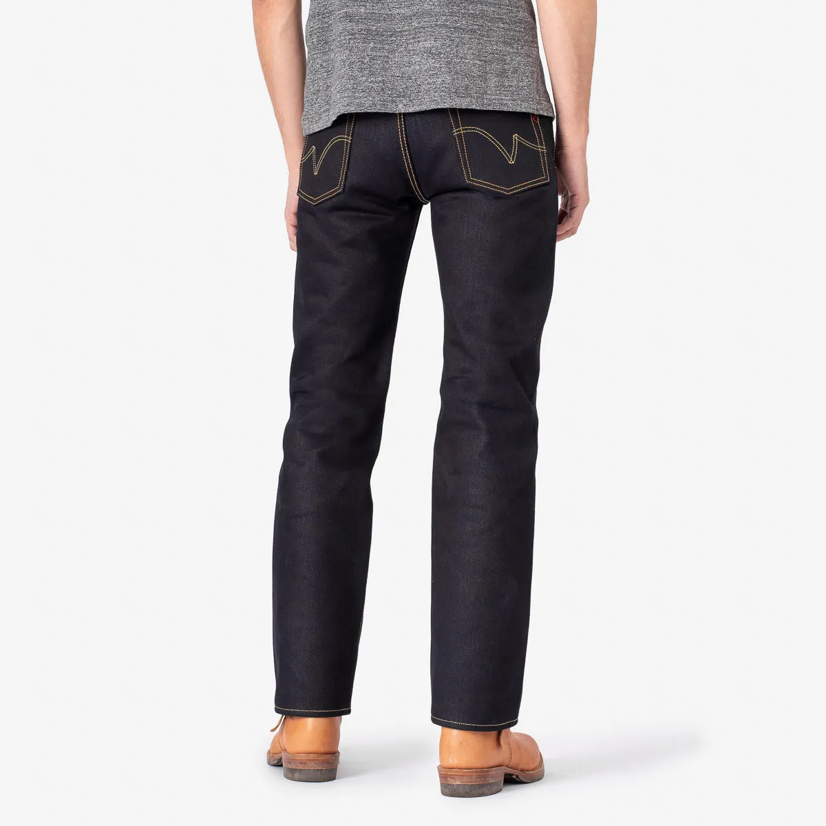 25oz Selvedge Denim Slim Straight Cut Jeans - Indigo/Black sold by Iron Heart product image thumbnail 3