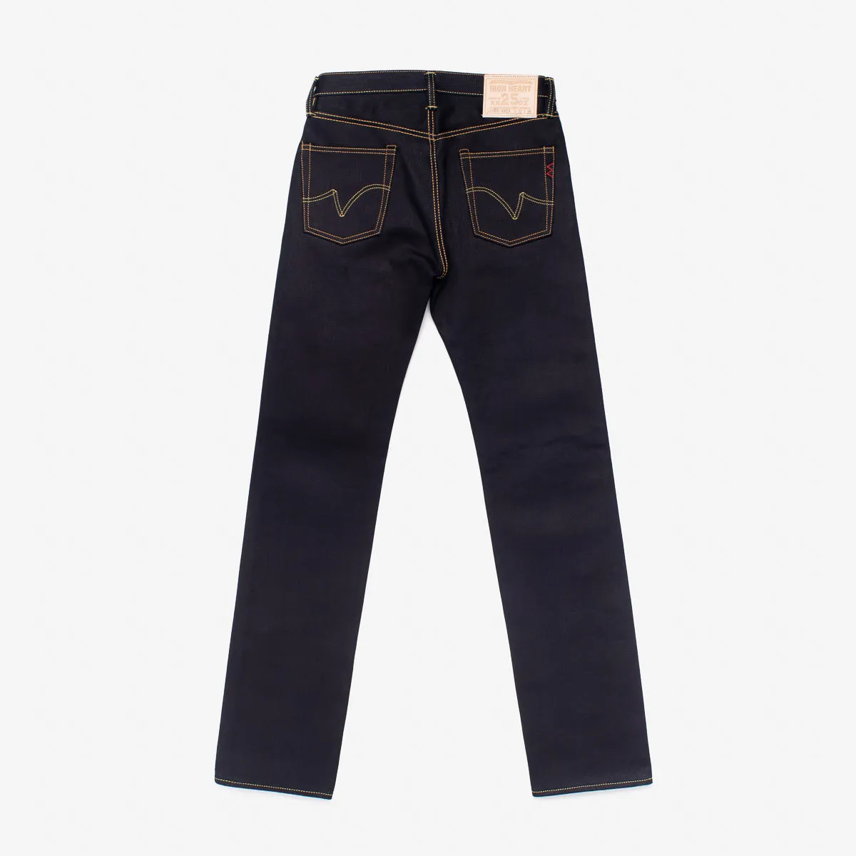 25oz Selvedge Denim Slim Straight Cut Jeans - Indigo/Black sold by Iron Heart product image thumbnail 5