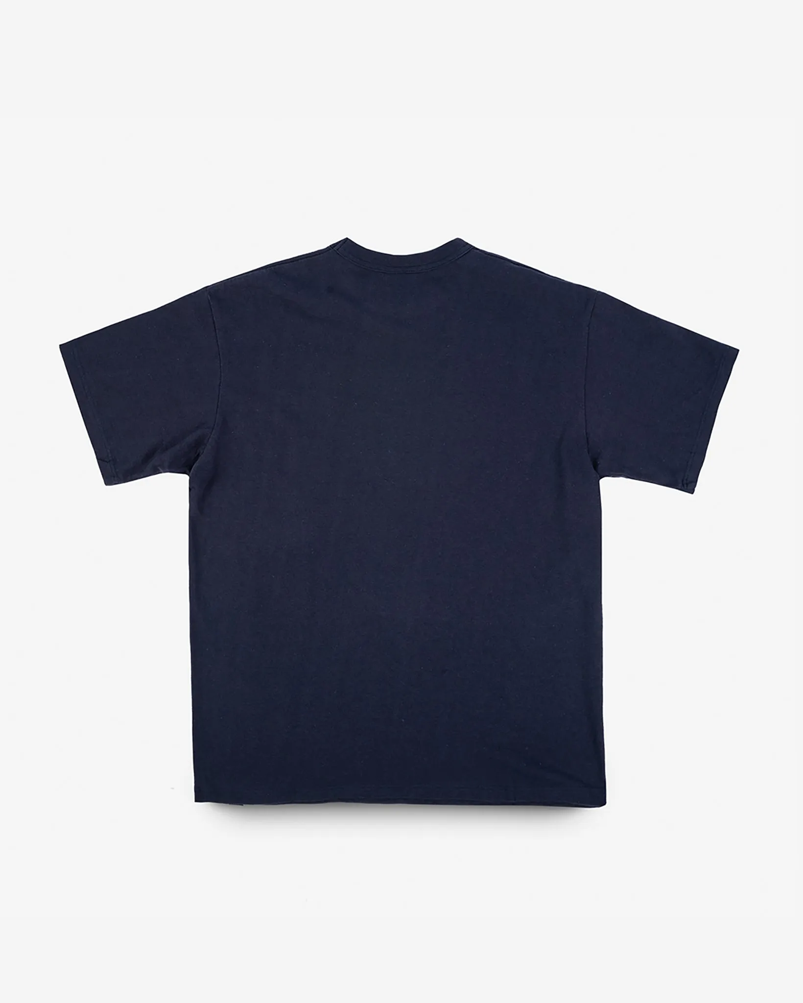 6.5oz Loopwheel Crew Neck T-Shirt with longer body - Navy sold by Iron Heart product image thumbnail 5