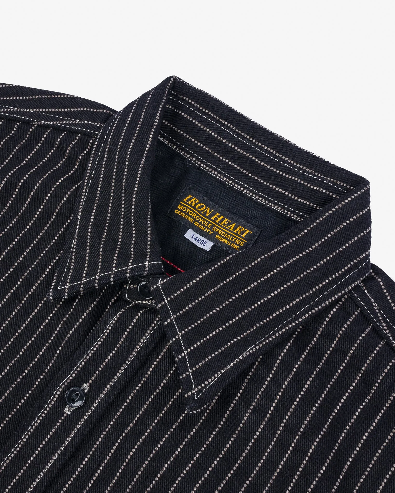 12oz Wabash Work Shirt - Black sold by Iron Heart product image thumbnail 5