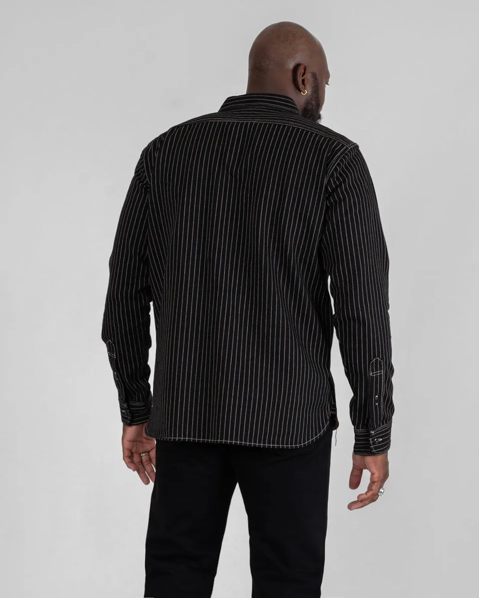 12oz Wabash Work Shirt - Black sold by Iron Heart product image thumbnail 3