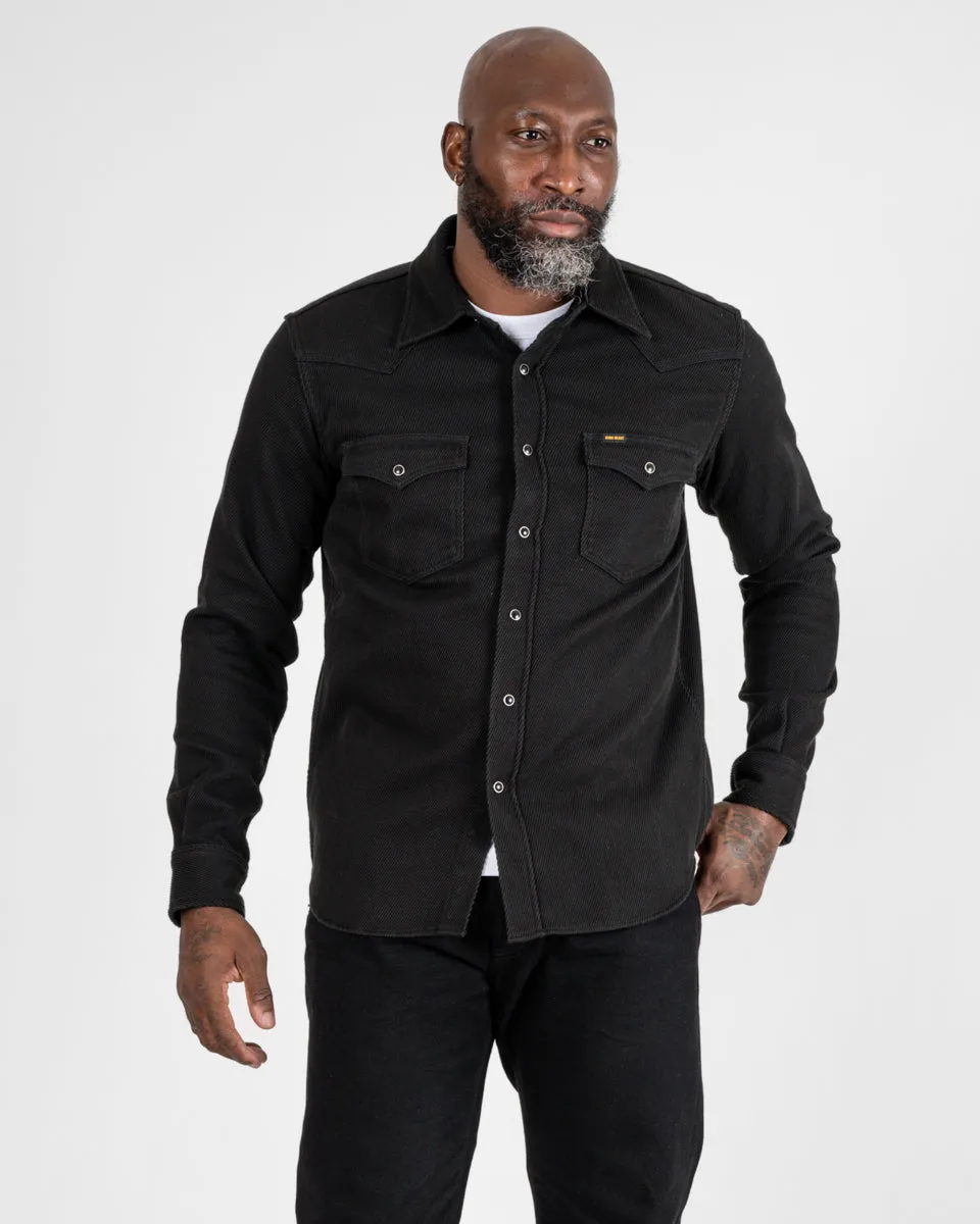 14oz Kersey Western Shirt - Black sold by Iron Heart product image thumbnail 2