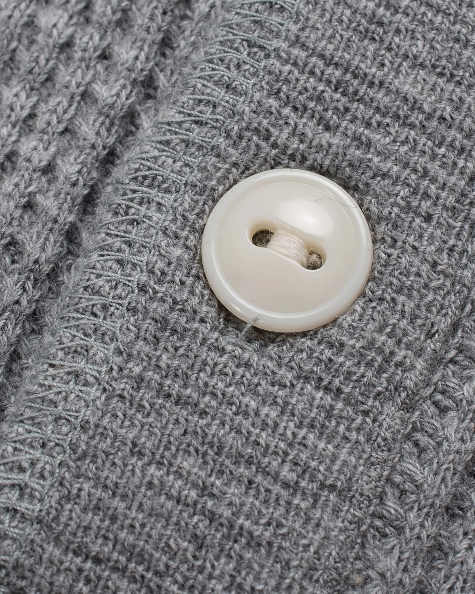 Waffle Knit Long Sleeved Thermal Henley - Grey sold by Iron Heart product image thumbnail 5