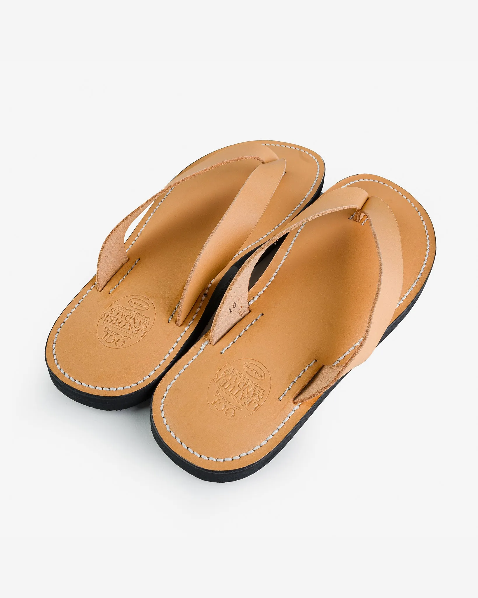 OGL X Dr. Sole Leather Thong Sandals - Natural sold by Iron Heart product image thumbnail 3