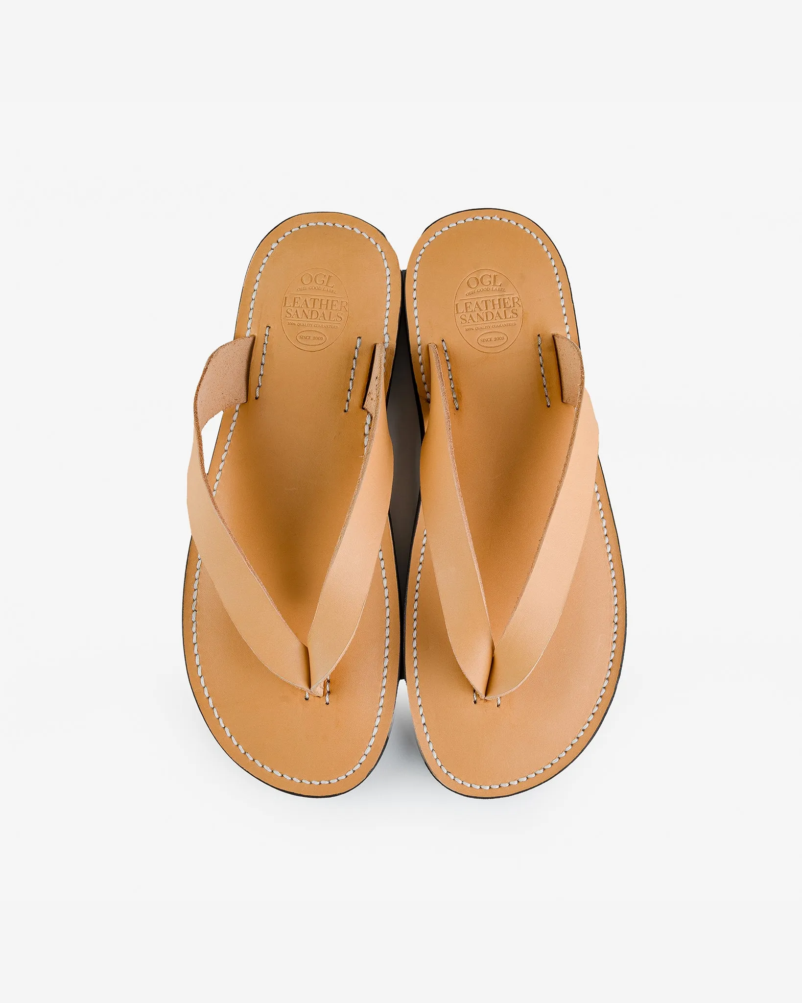 OGL X Dr. Sole Leather Thong Sandals - Natural sold by Iron Heart product image thumbnail 4