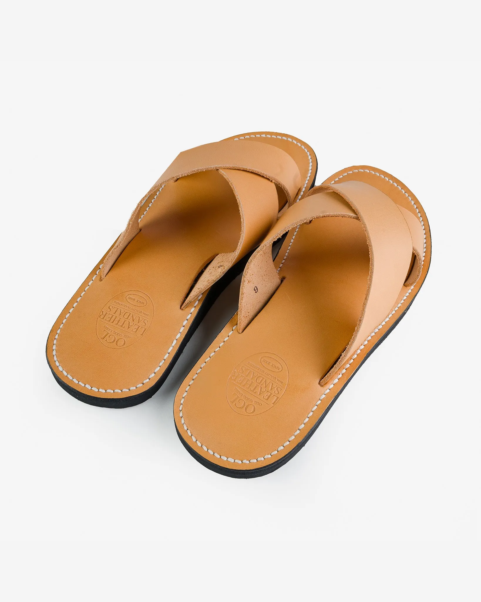 OGL X Dr. Sole Leather Cross Sandals - Natural sold by Iron Heart product image thumbnail 5